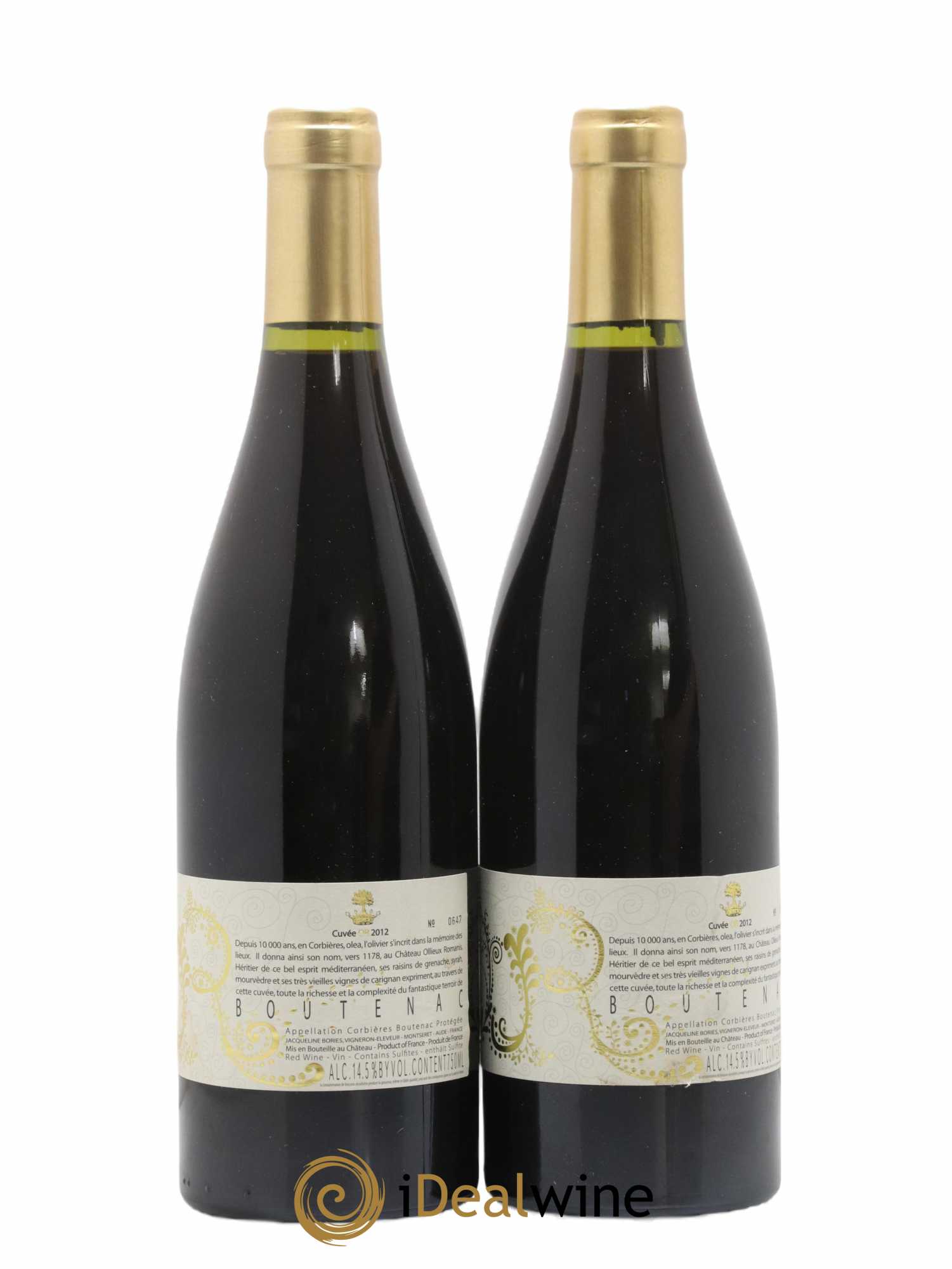 Corbières Boutenac Cuvée Or Ollieux Romanis 2012 - Lot of 2 bottles - 1