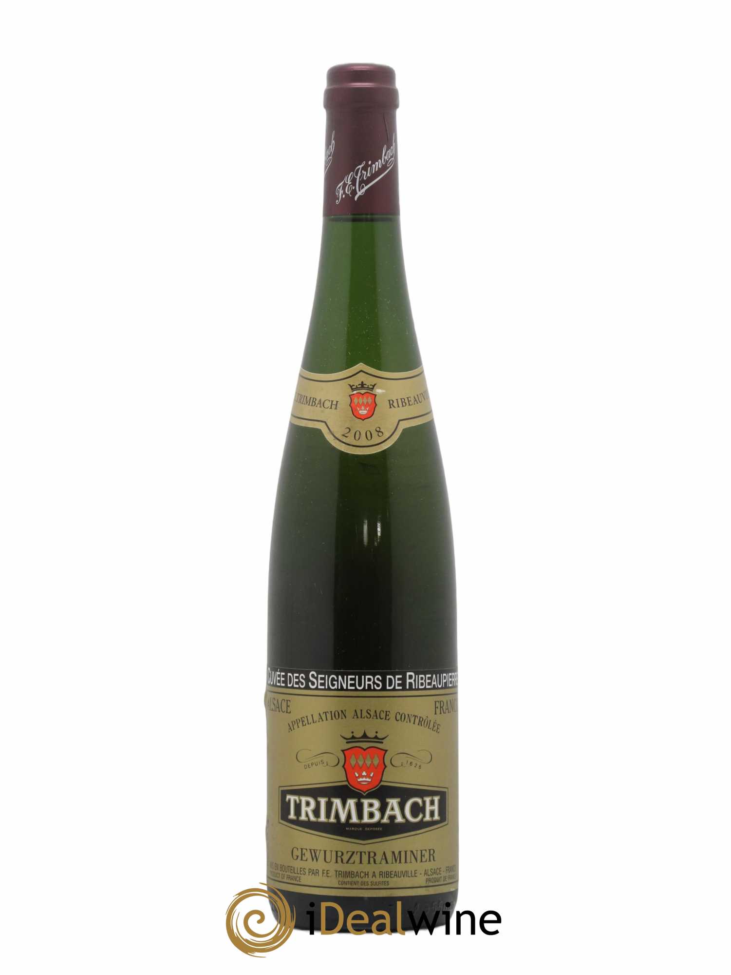 Alsace Gewurztraminer Seigneurs de Ribeaupierre Trimbach (Domaine) 2008 - Lot de 1 bouteille - 0