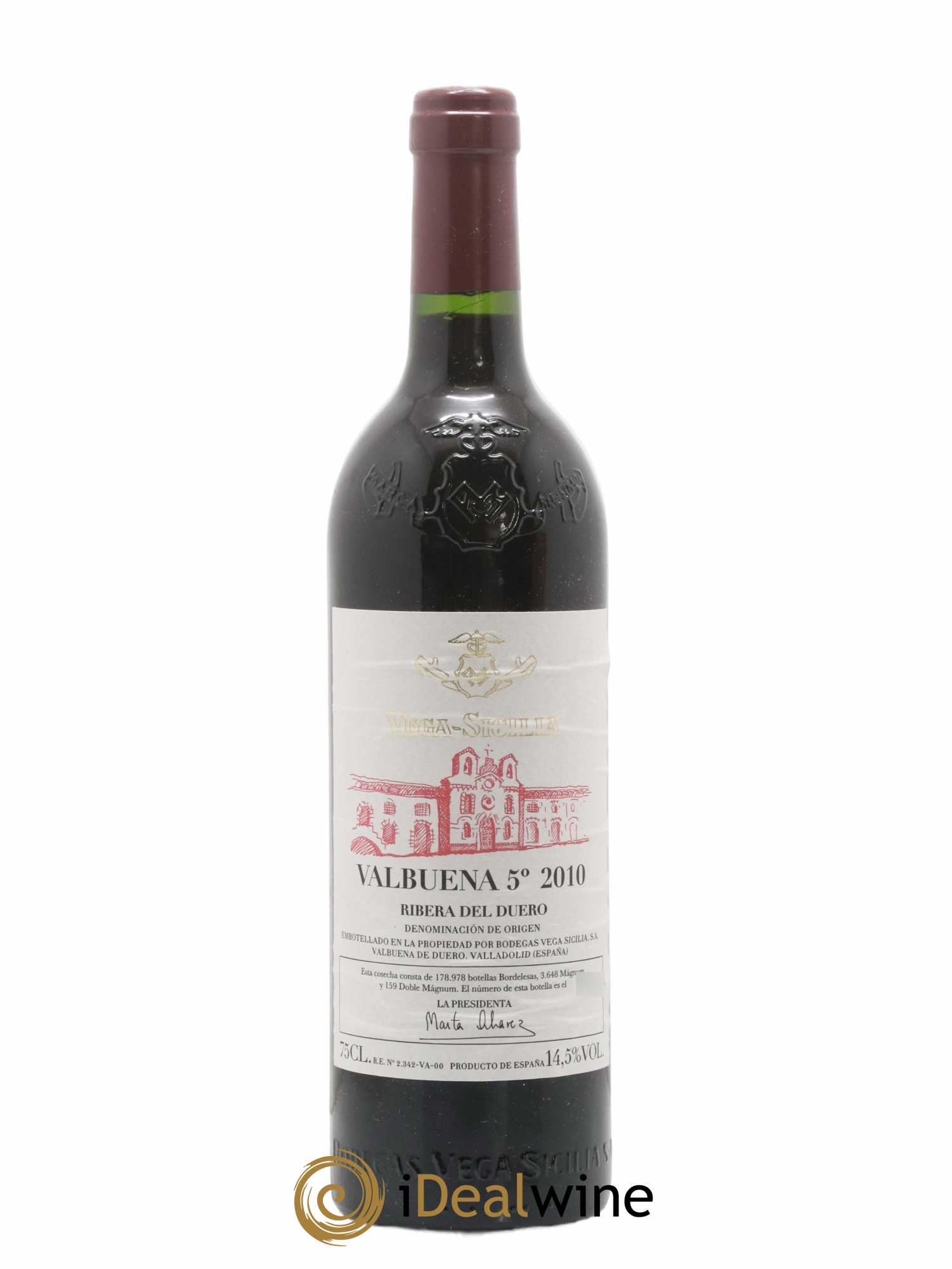 Ribera Del Duero DO Vega Sicilia Valbuena 5 ano Famille Alvarez 2010 - Lot de 1 bouteille - 0