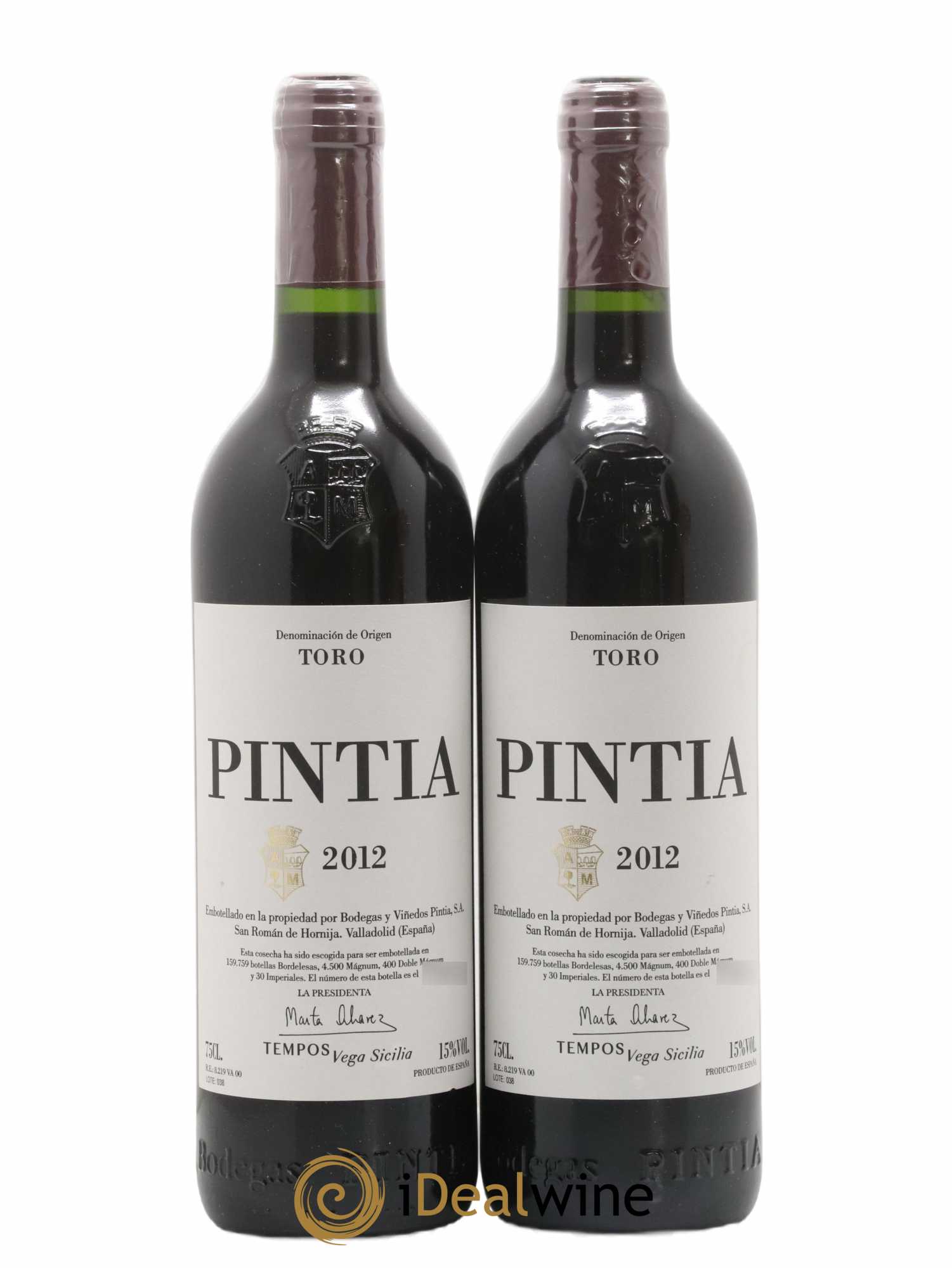 Toro DO Vega Sicilia Pintia Famille Alvarez 2012 - Lot de 2 bouteilles - 0