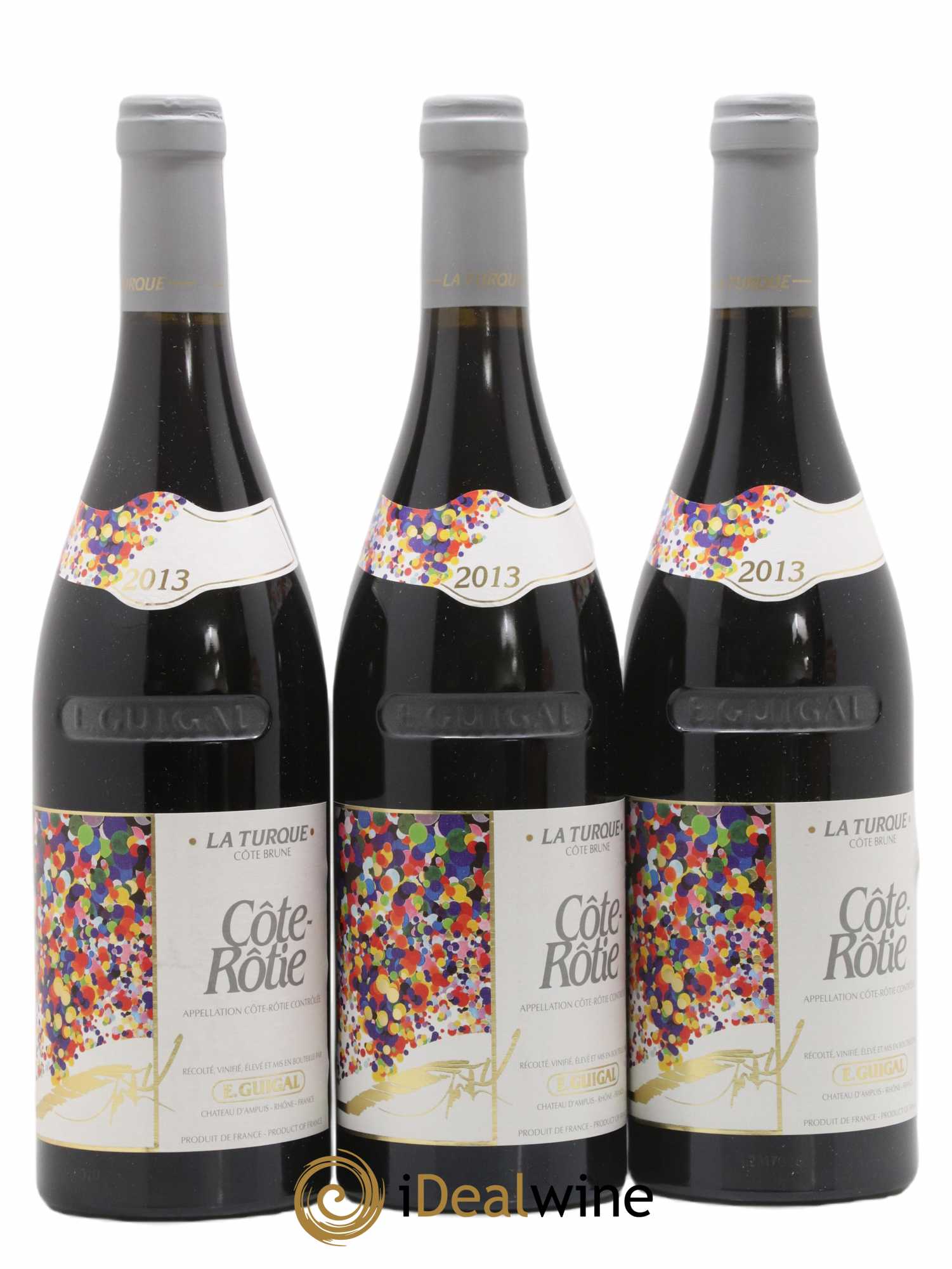 Côte-Rôtie La Turque Guigal 2013 - Lot of 3 bottles - 0