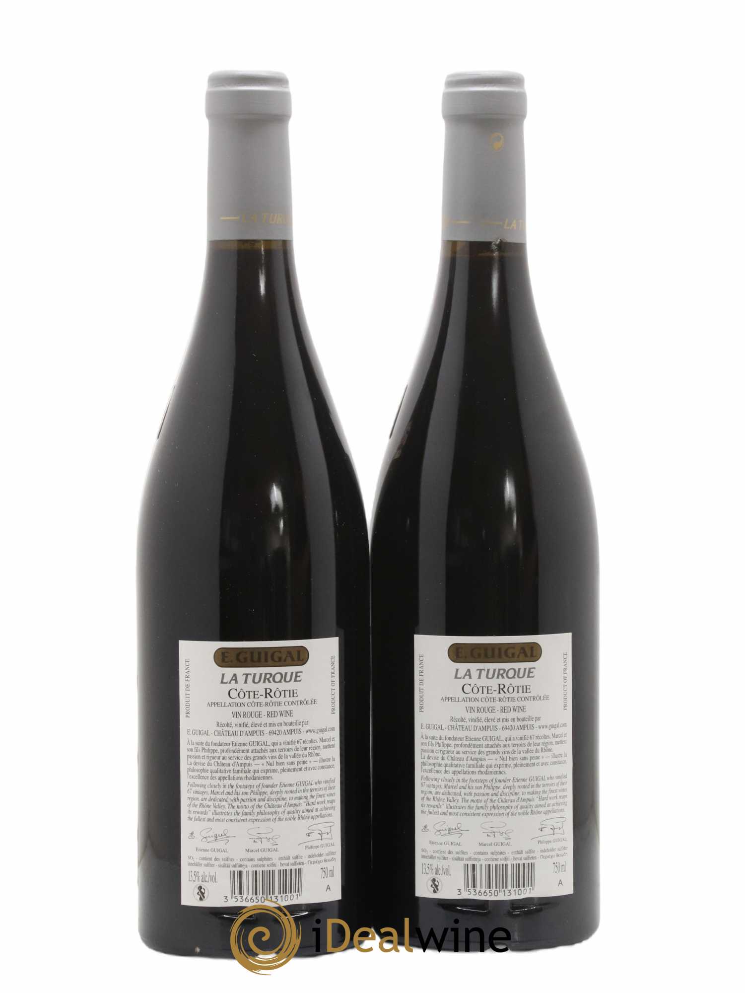Côte-Rôtie La Turque Guigal 2013 - Lot of 2 bottles - 1