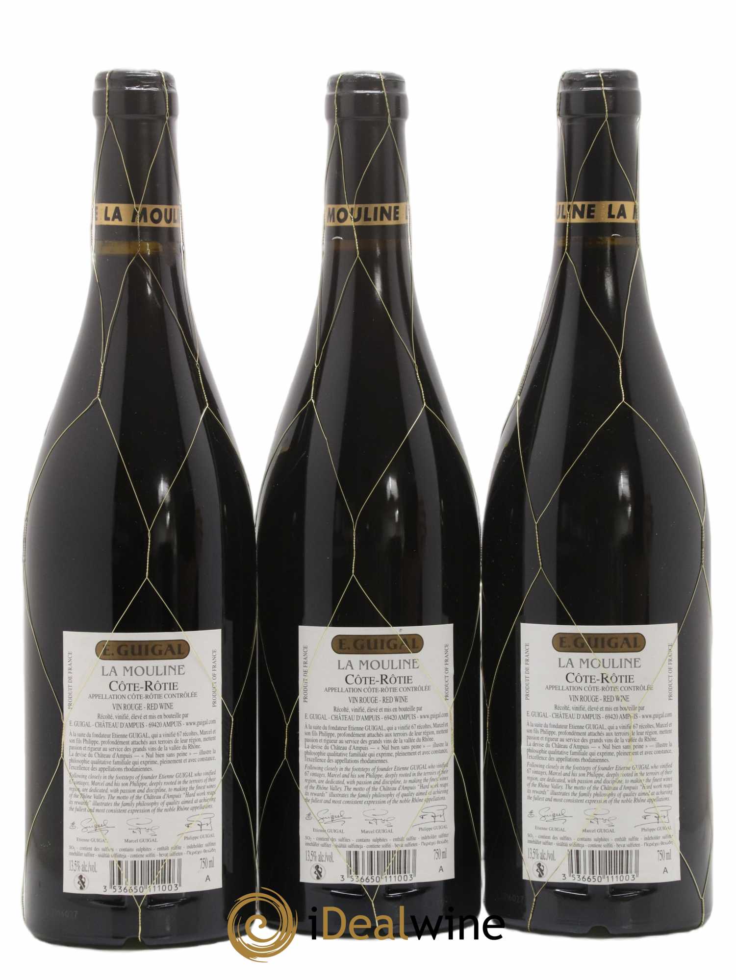 Côte-Rôtie La Mouline Guigal 2012 - Posten von 3 Flaschen - 1