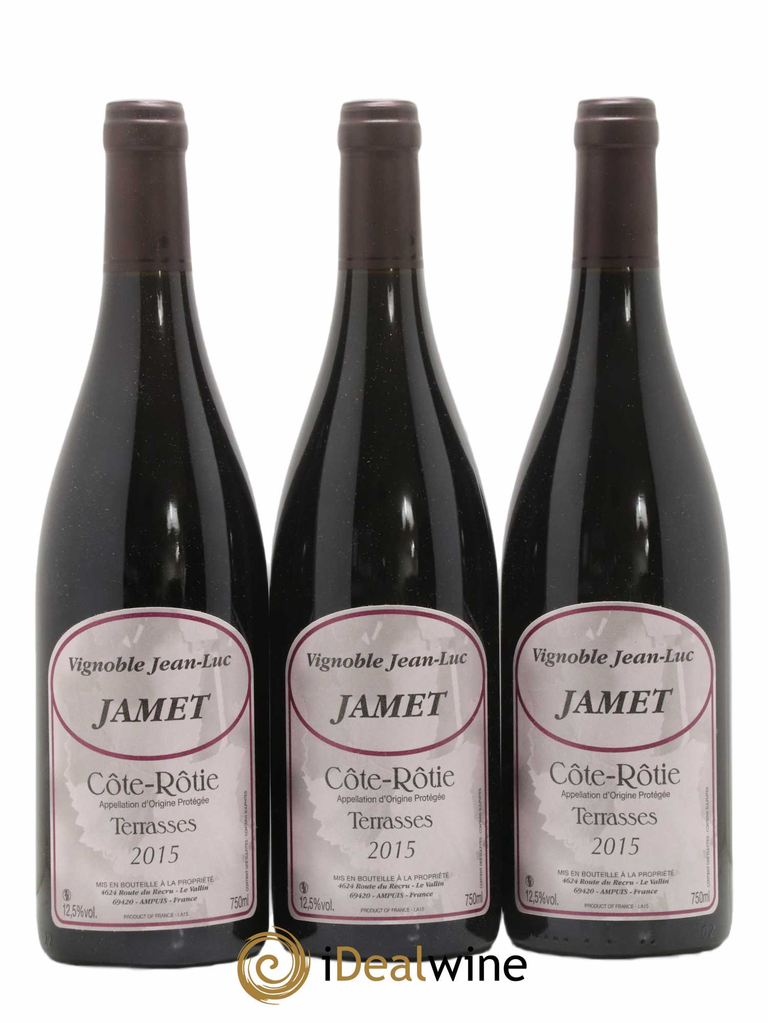 Côte-Rôtie Terrasses Jean-Luc Jamet (Domaine) 2015 - Lot de 3 bouteilles - 0
