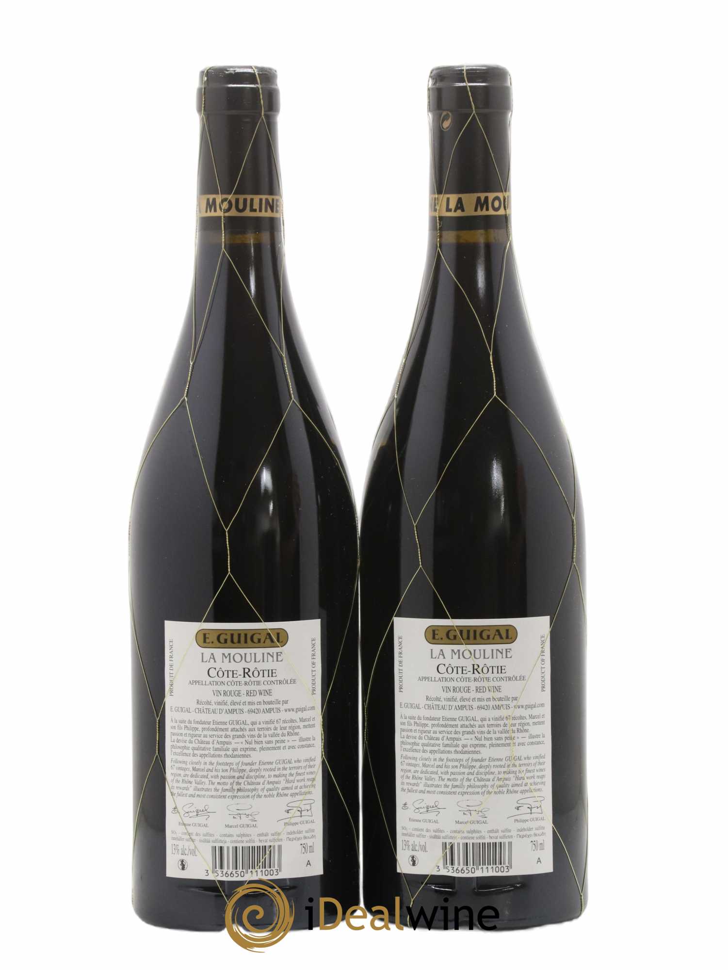 Côte-Rôtie La Mouline Guigal 2011 - Lot de 2 bouteilles - 1