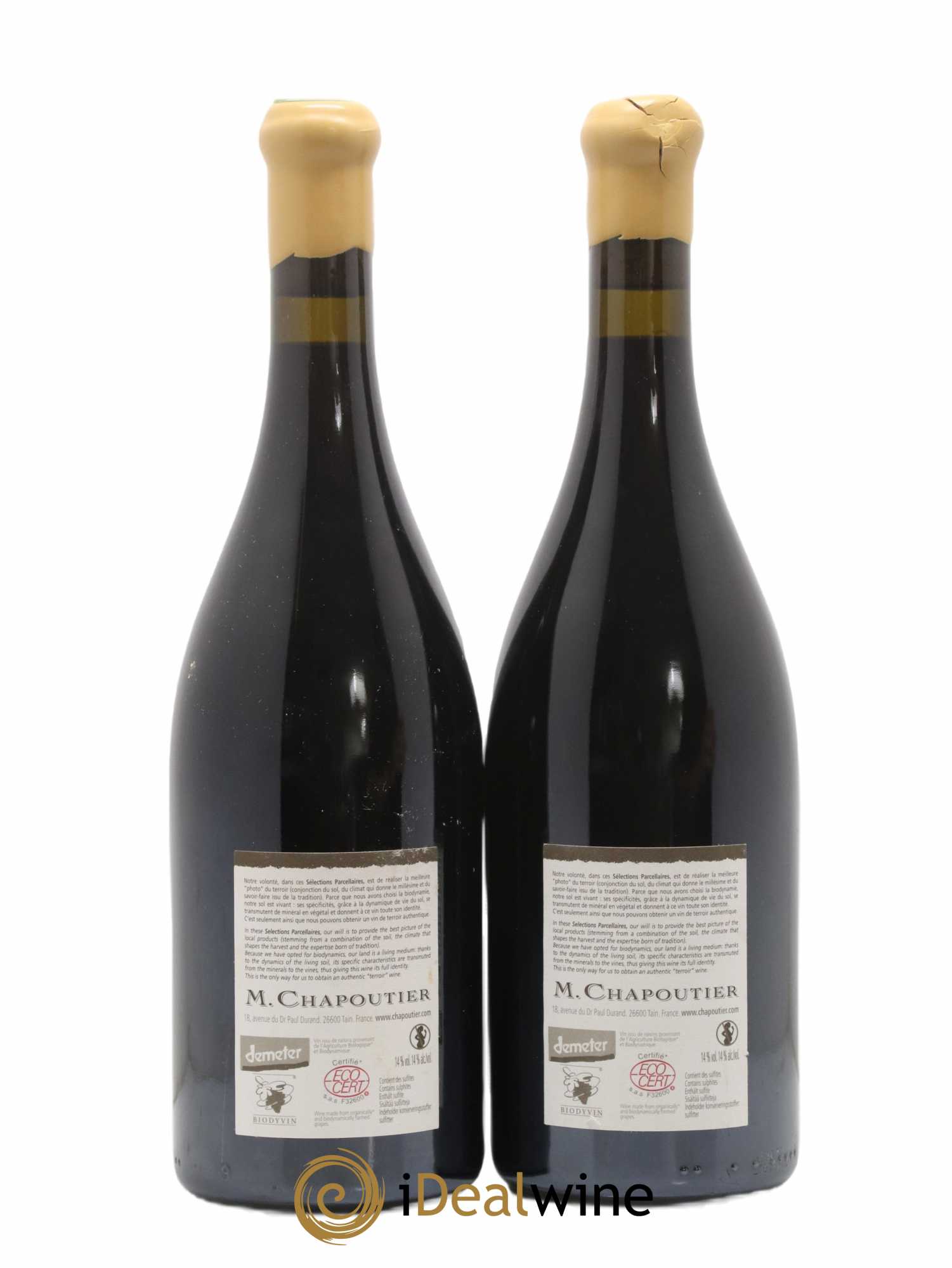 Hermitage Ermitage Le Pavillon Chapoutier 2007 - Lot de 2 bouteilles - 1