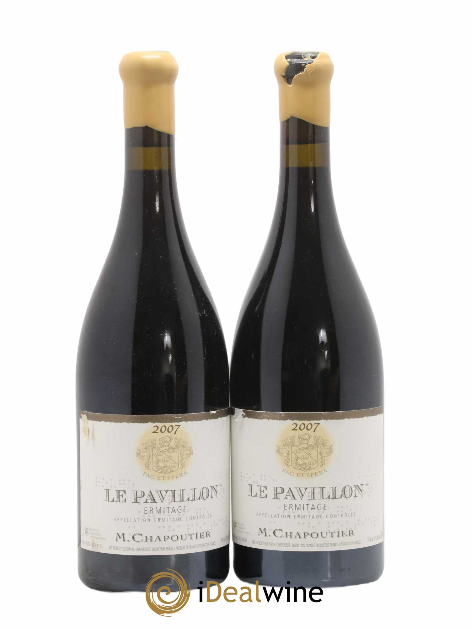 Hermitage Ermitage Le Pavillon Chapoutier 2007 - Lot de 2 bouteilles - 0