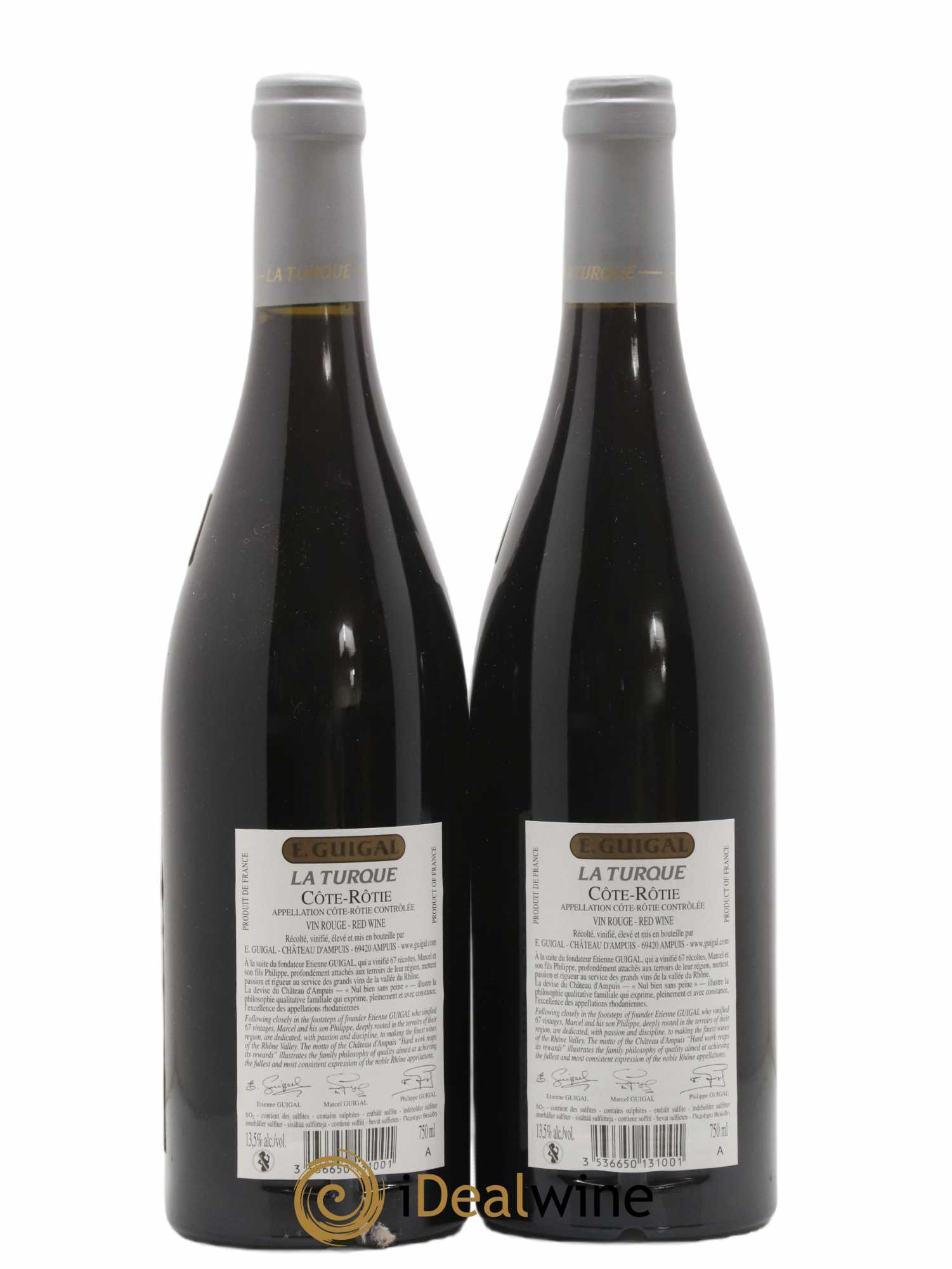 Côte-Rôtie La Turque Guigal 2012 - Lot of 2 bottles - 1