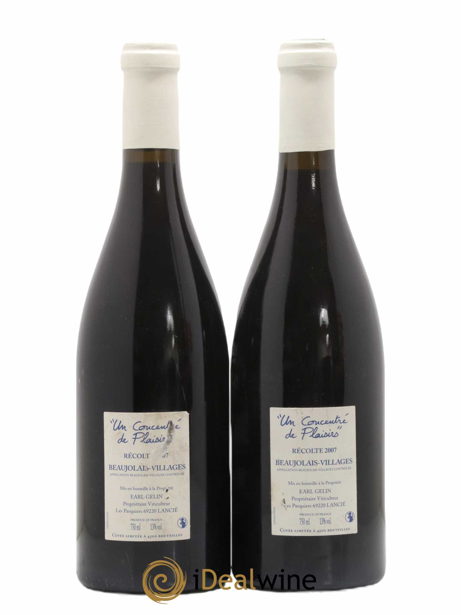 Beaujolais Village Quintessence du Gamay Domaine des Nugues 2007 - Lot of 2 bottles - 1