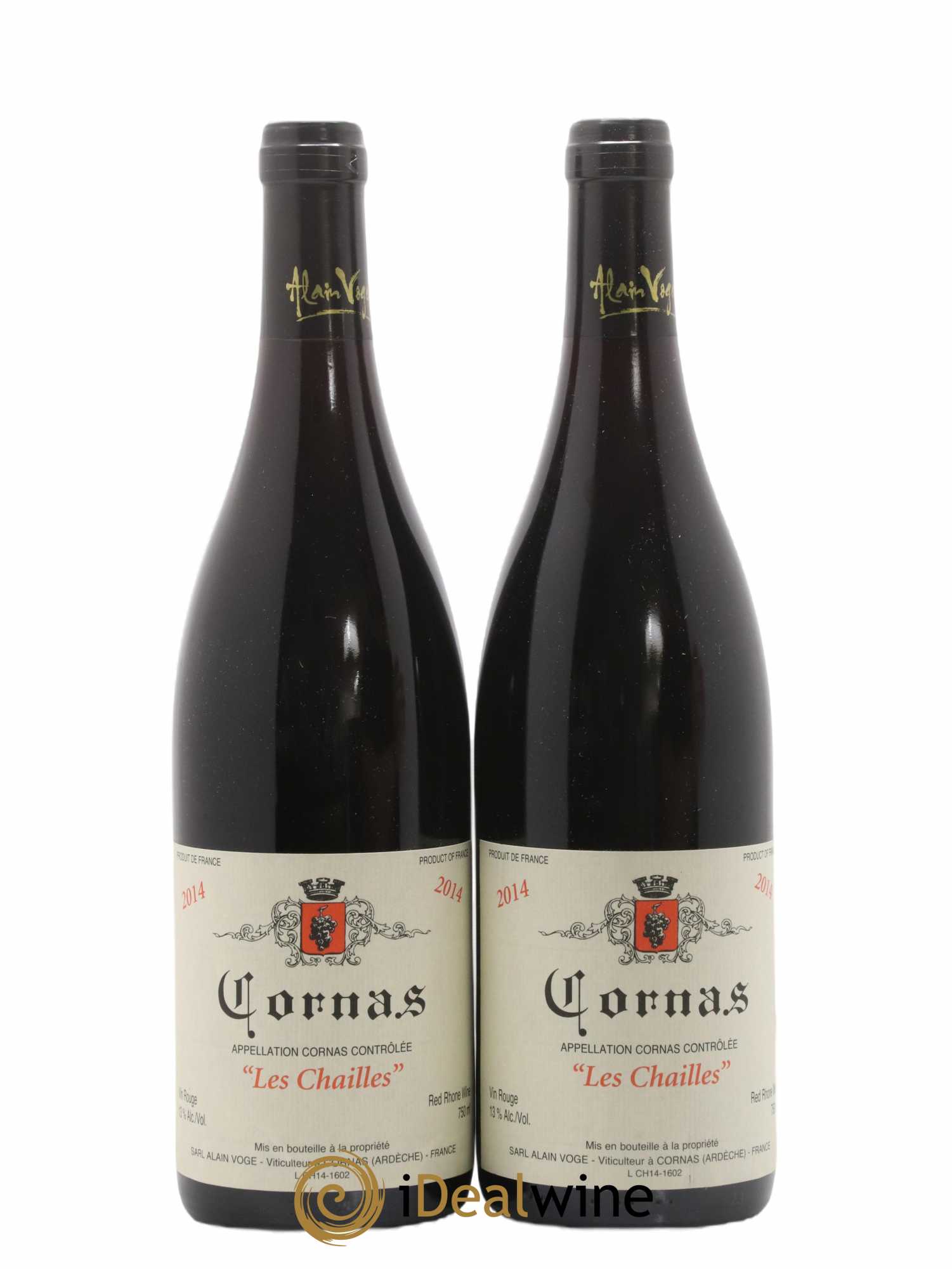 Cornas Les Chailles Alain Voge (Domaine) 2014 - Lot de 2 bouteilles - 0