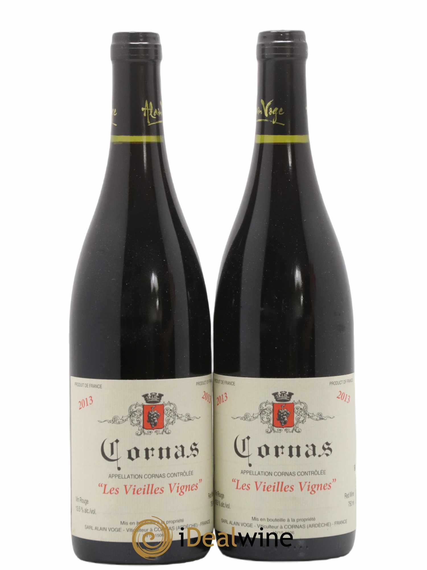 Cornas Les Vieilles Vignes Alain Voge (Domaine) 2013 - Lot de 2 bouteilles - 0