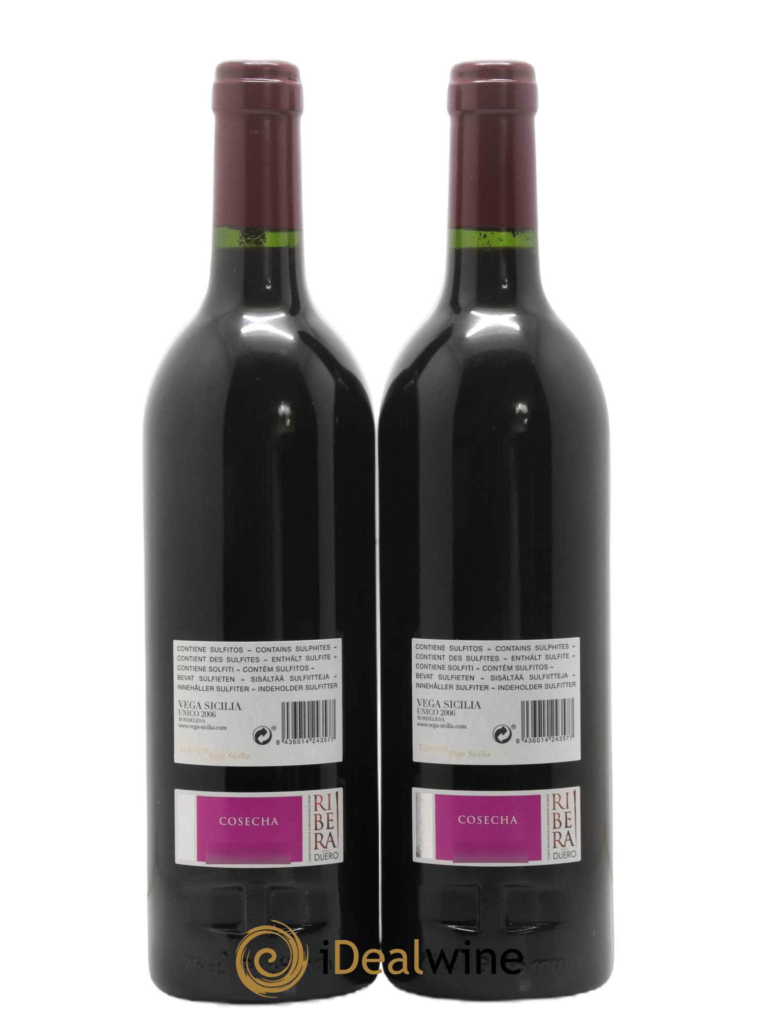 Ribera Del Duero DO Vega Sicilia Unico Famille Alvarez 2006 - Lot de 2 bouteilles - 1