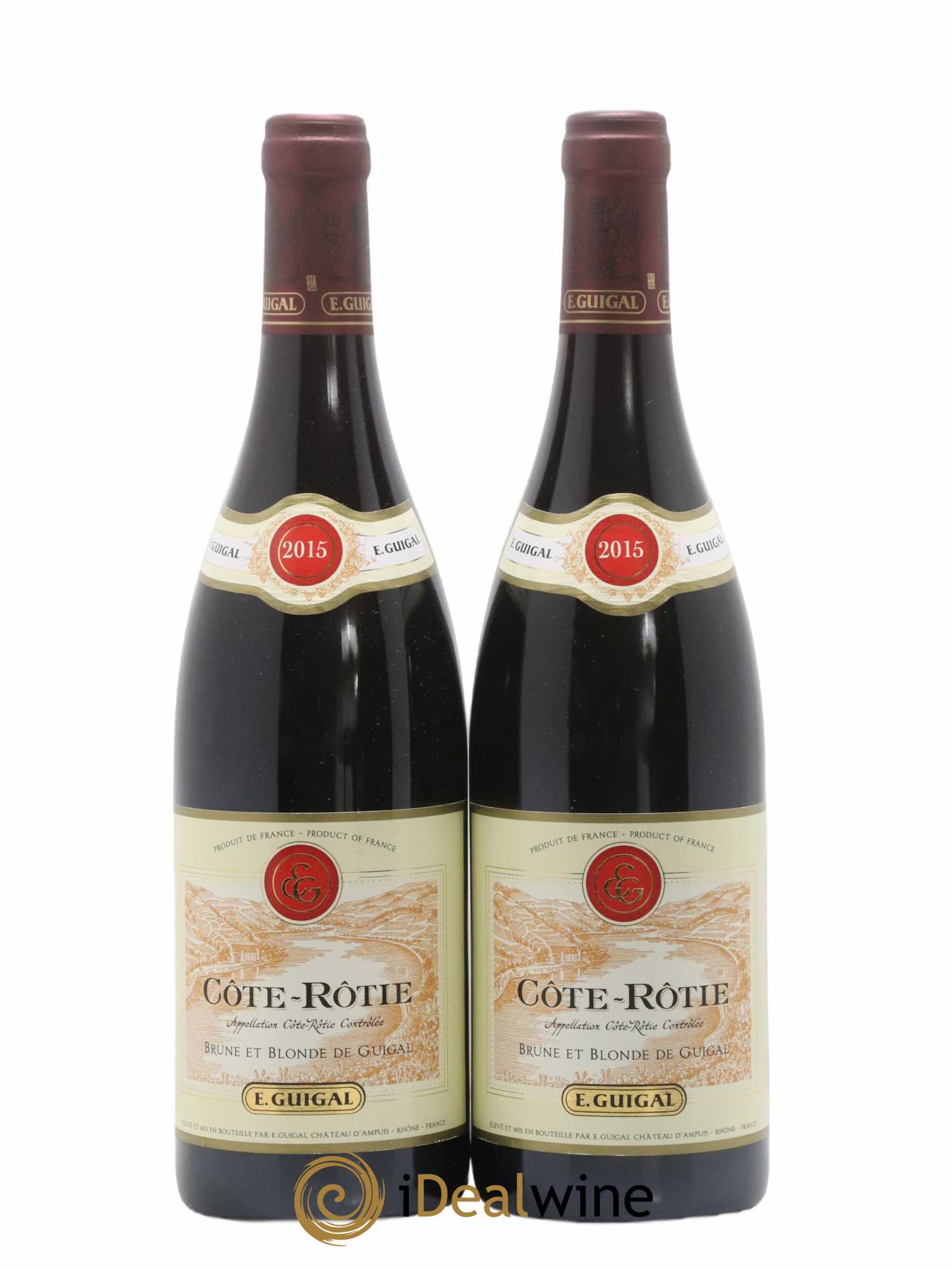 Côte-Rôtie Côtes Brune et Blonde Guigal 2015 - Lot de 2 bouteilles - 0