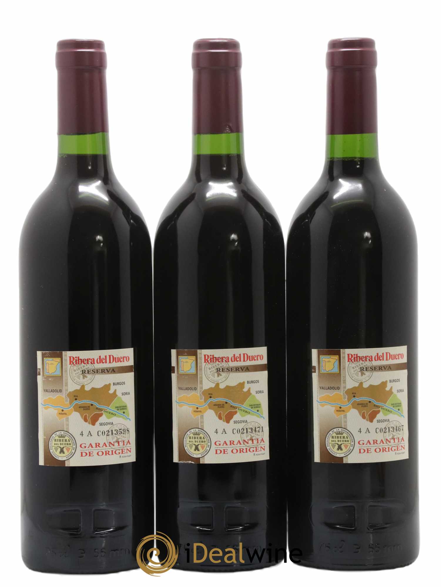 Ribera Del Duero DO Vega Sicilia Valbuena 5 ano Famille Alvarez 2000 - Lot of 3 bottles - 1