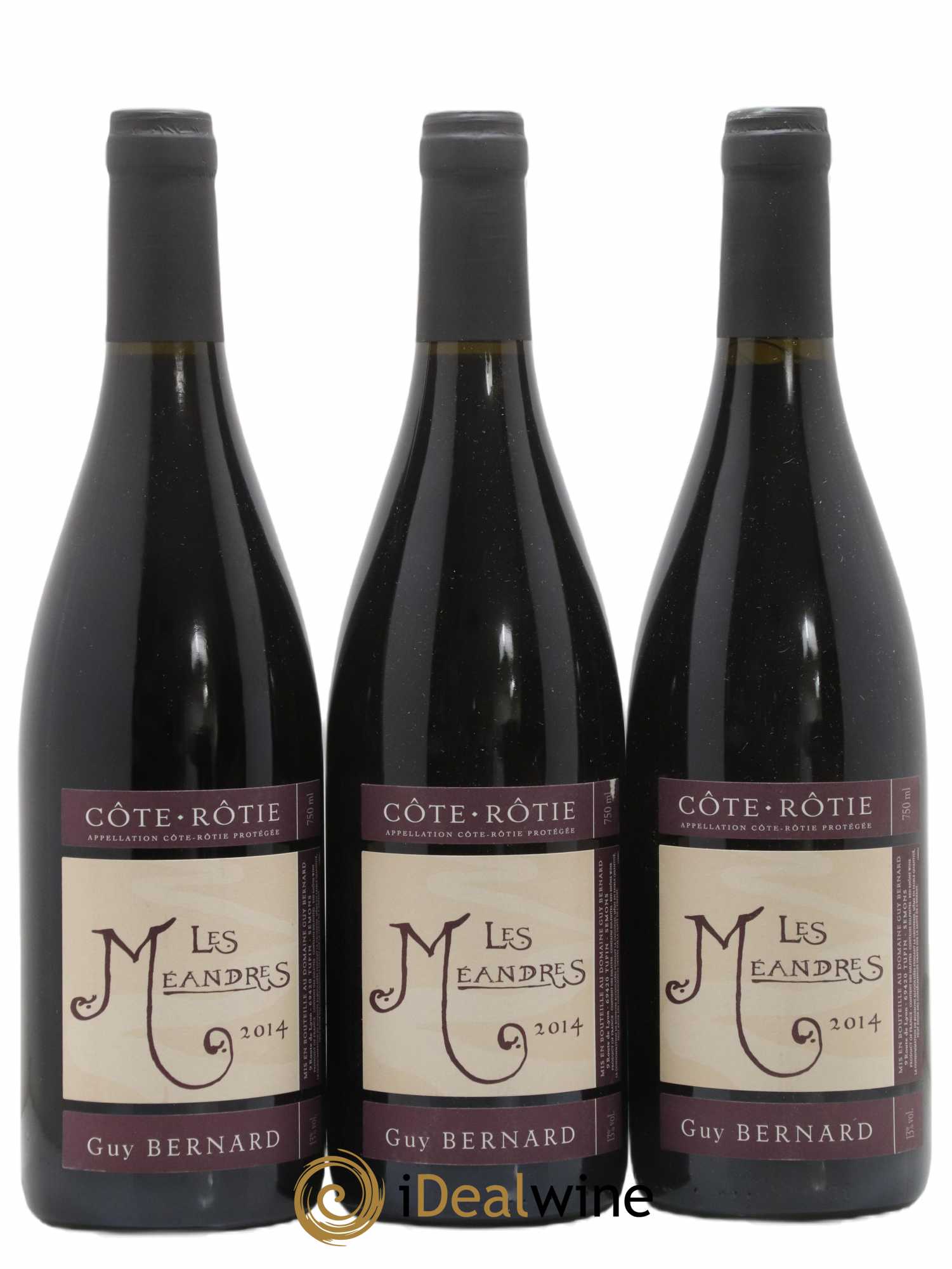 Côte-Rôtie Les Méandres G. Bernard 2014 - Lot de 3 bouteilles - 0