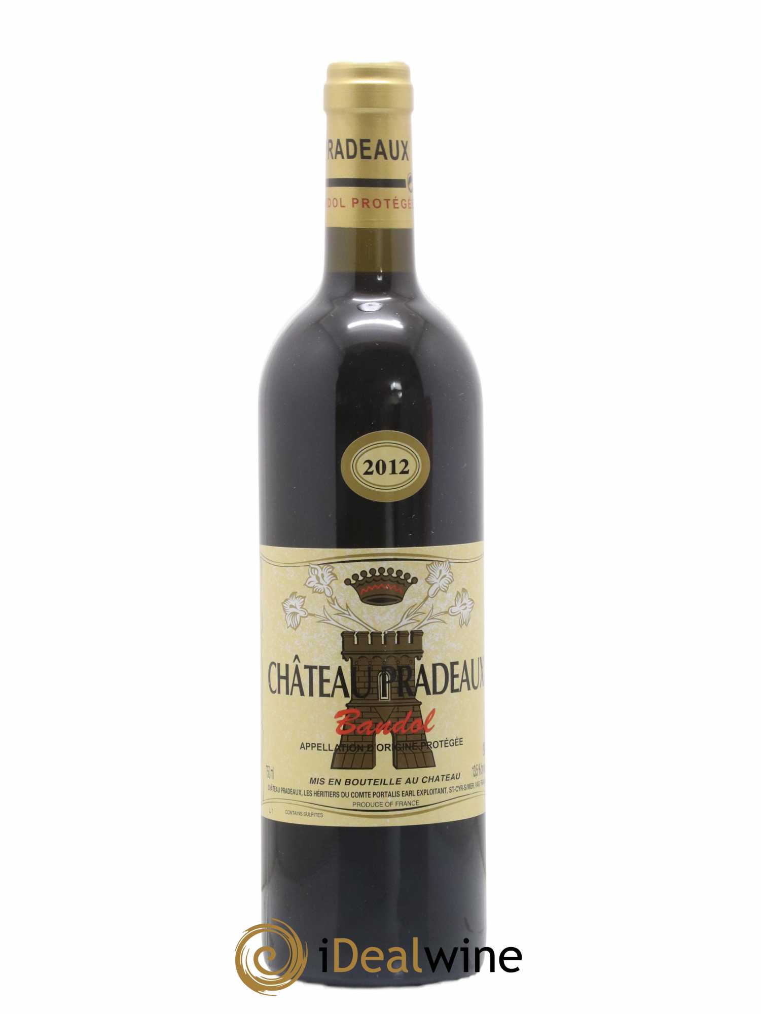 Bandol Château Pradeaux Famille Portalis 2012 - Lot de 1 bouteille - 0