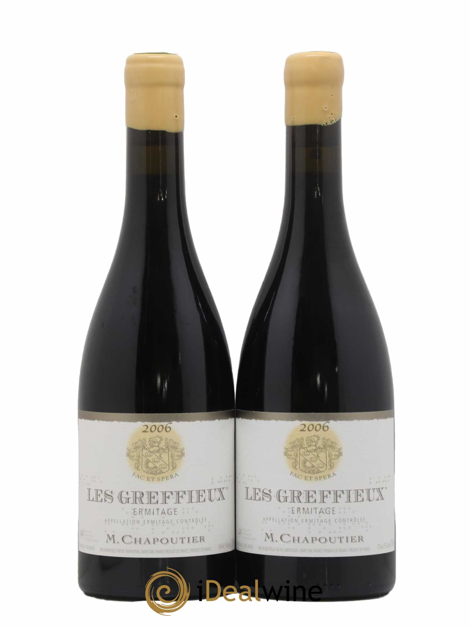Hermitage Ermitage Les Greffieux Chapoutier 2006 - Lot of 2 bottles - 0