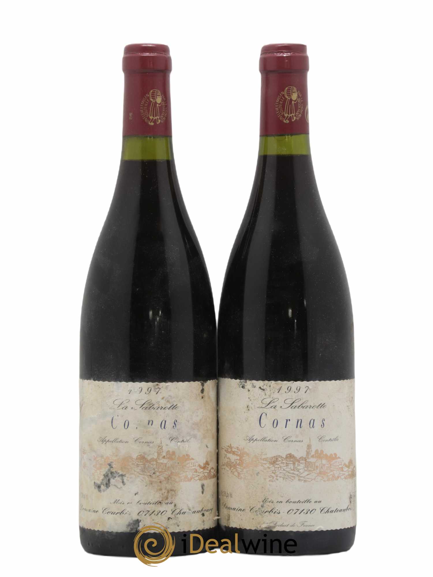 Cornas La Sabarotte Courbis 1997 - Lot de 2 bouteilles - 0