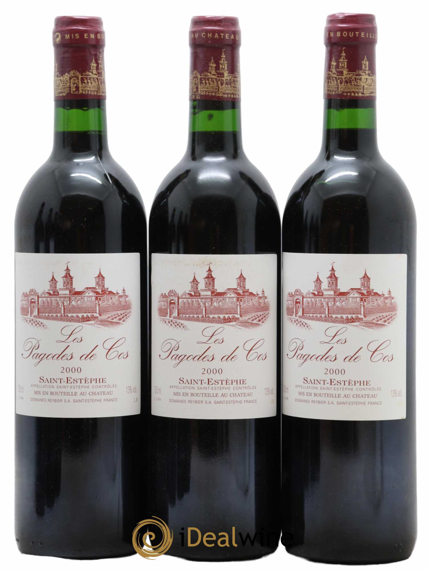 Les Pagodes de Cos Second Vin 2000 - Lot de 6 bouteilles - 1