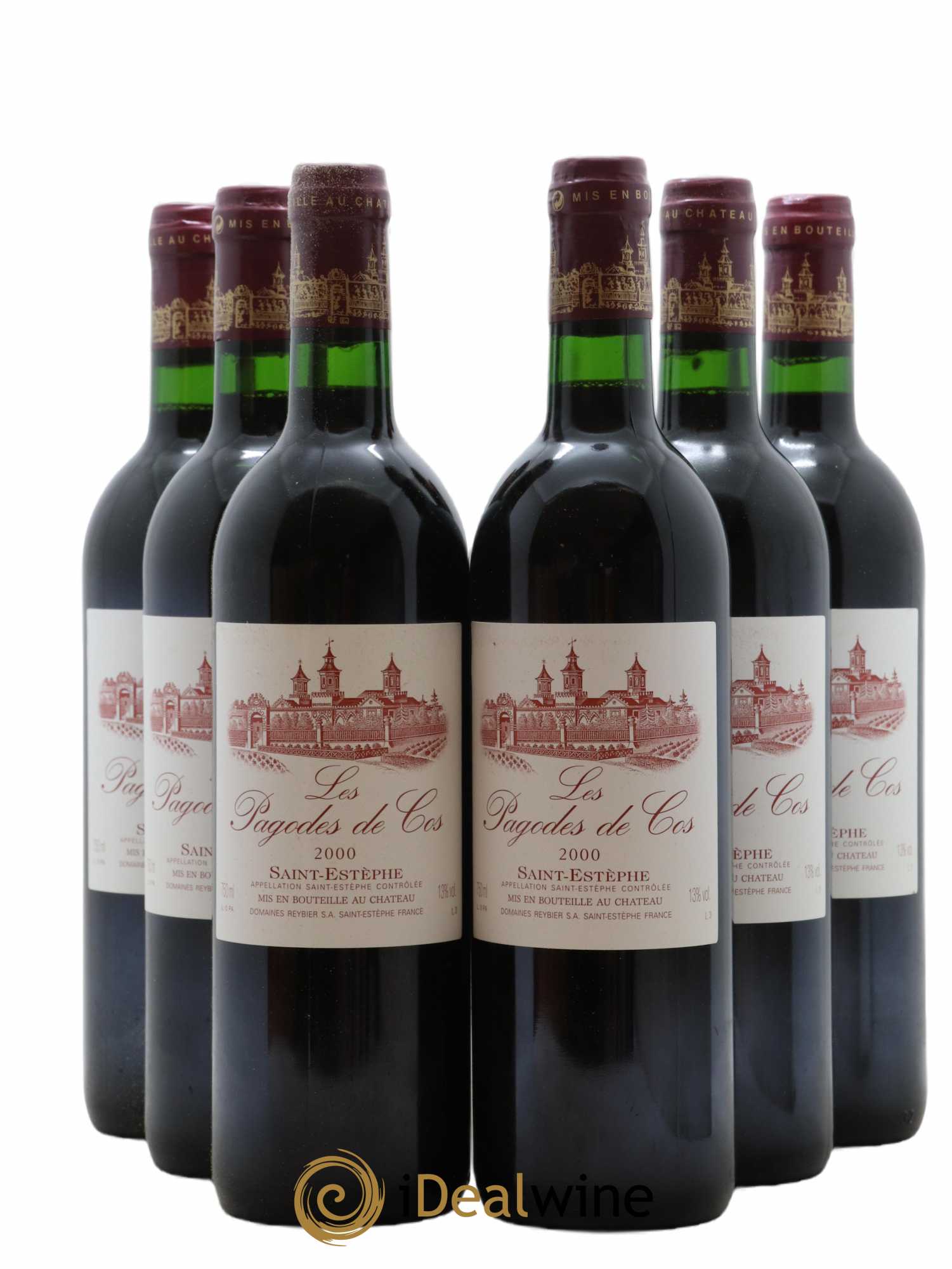 Les Pagodes de Cos Second Vin 2000 - Lot de 6 bouteilles - 0