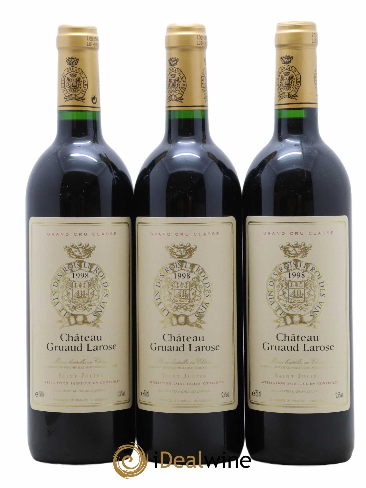 Château Gruaud Larose 2ème Grand Cru Classé 1998 - Lot of 12 bottles - 1