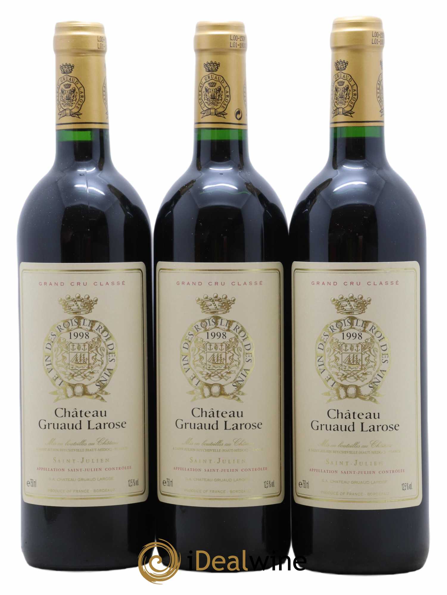 Château Gruaud Larose 2ème Grand Cru Classé 1998 - Lot of 12 bottles - 2