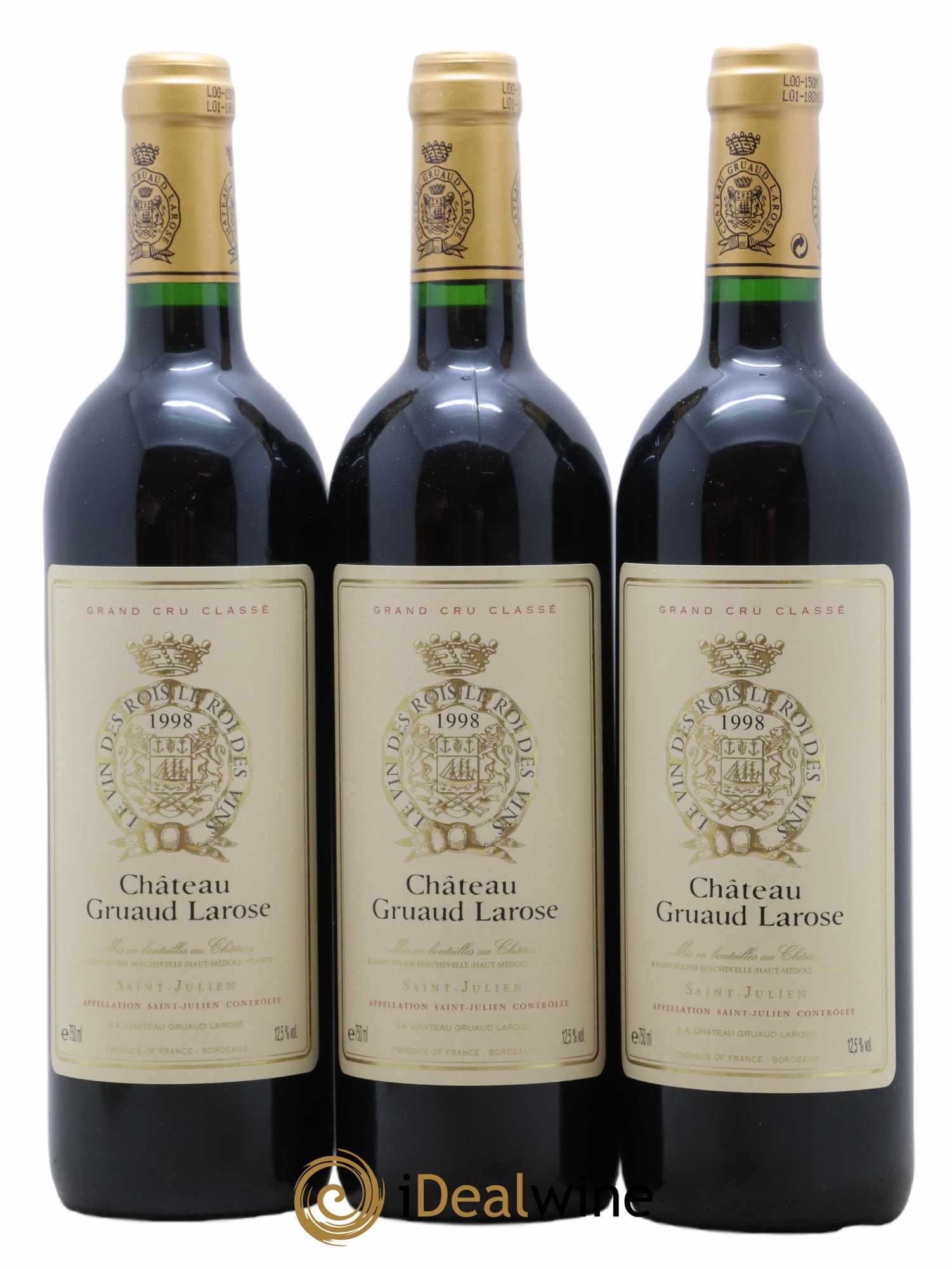Château Gruaud Larose 2ème Grand Cru Classé 1998 - Lot of 12 bottles - 3