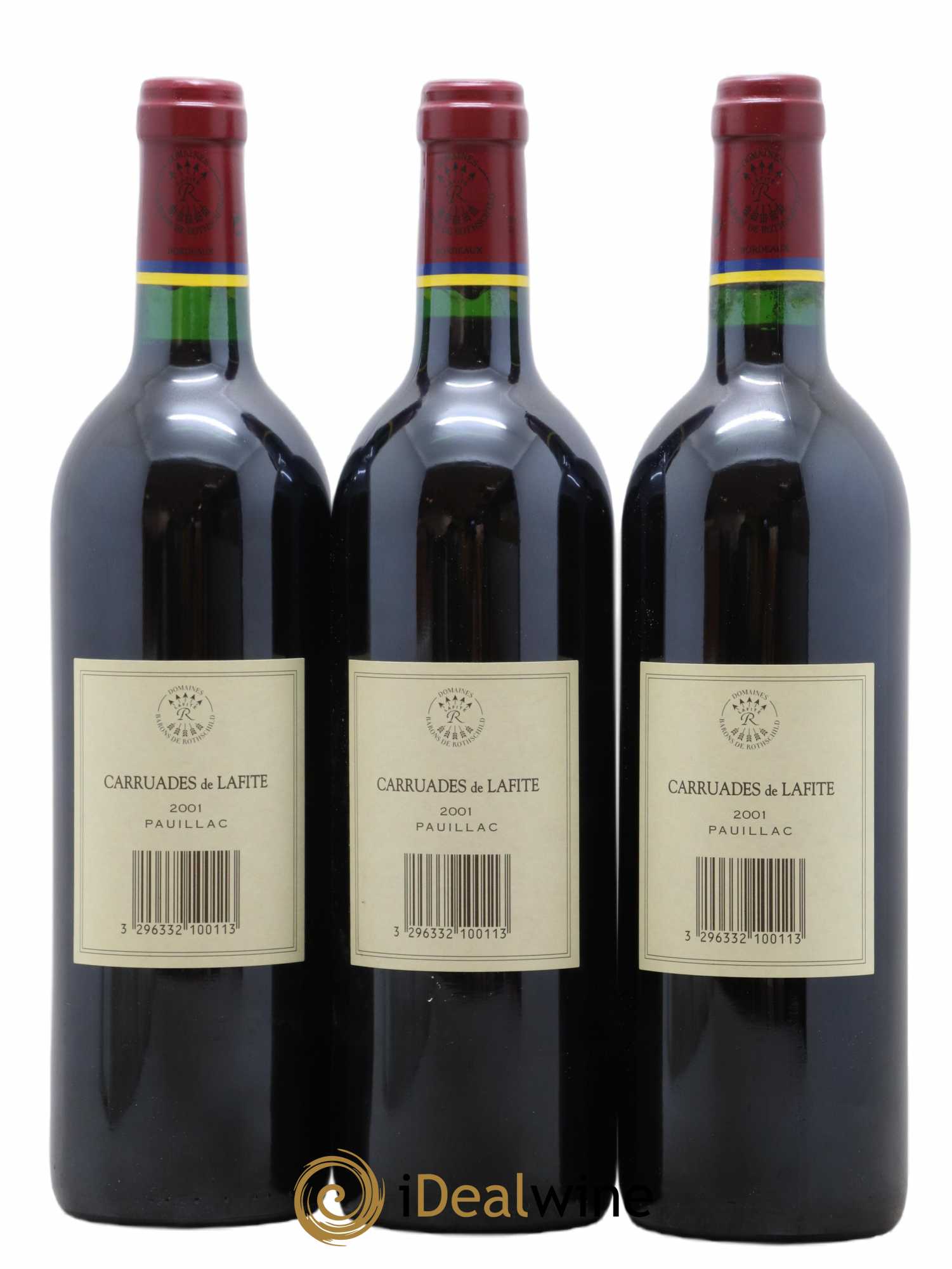 Carruades de Lafite Rothschild Second Vin 2001 - Lot de 3 bouteilles - 1