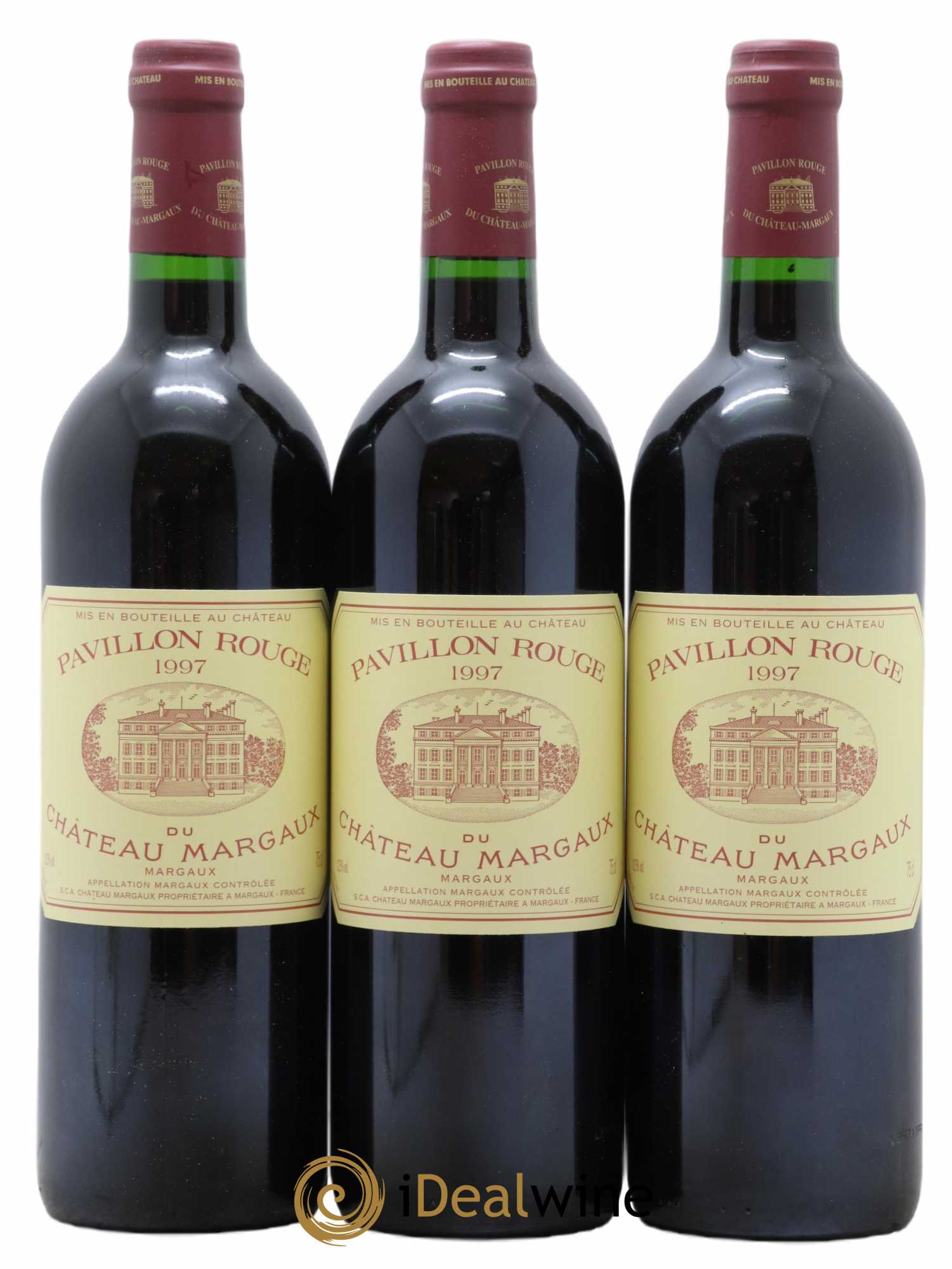 Pavillon Rouge du Château Margaux Second Vin 1997 - Lot de 3 bouteilles - 0
