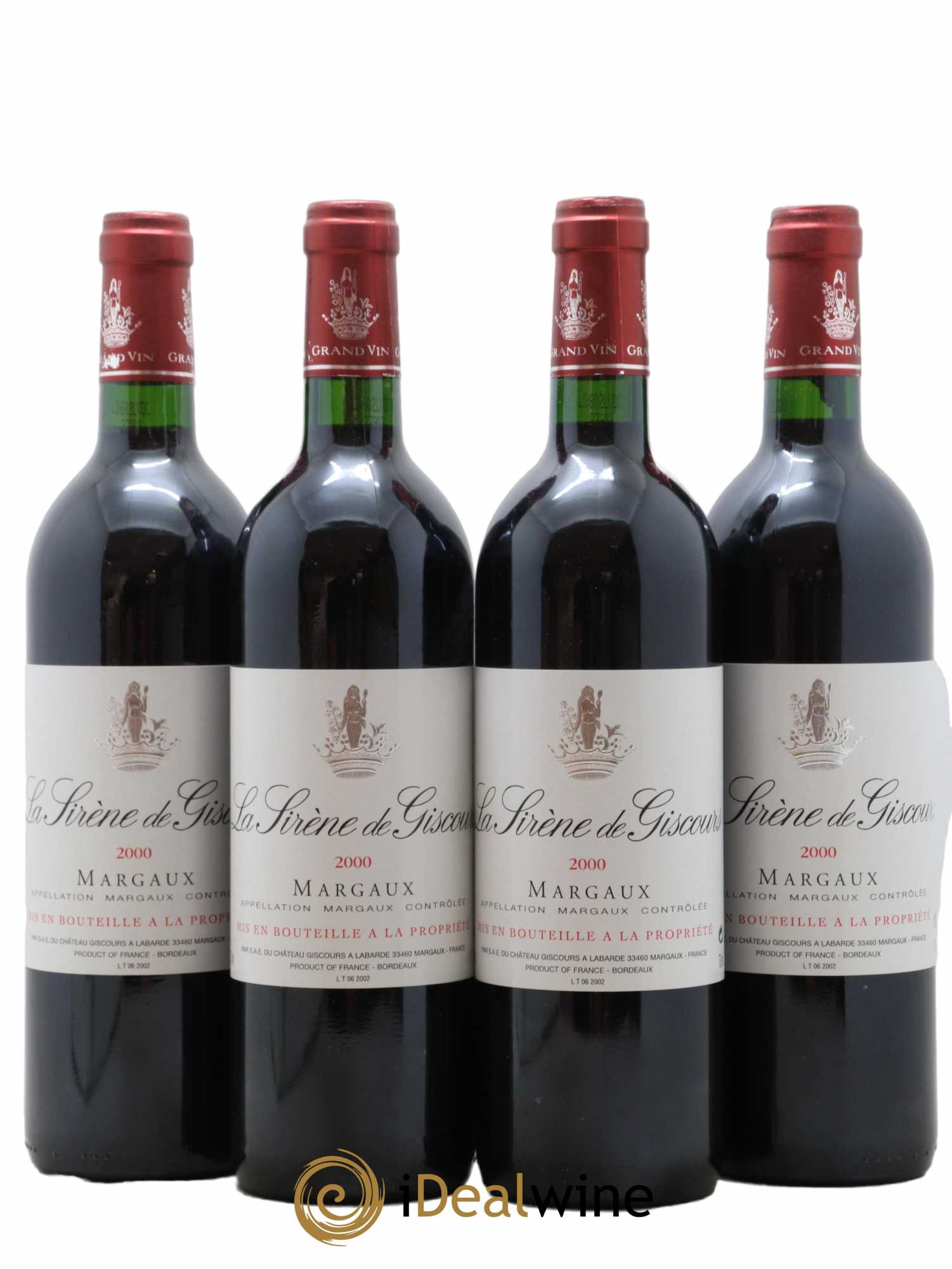 La Sirène de Giscours 2000 - Lot de 4 bouteilles - 0