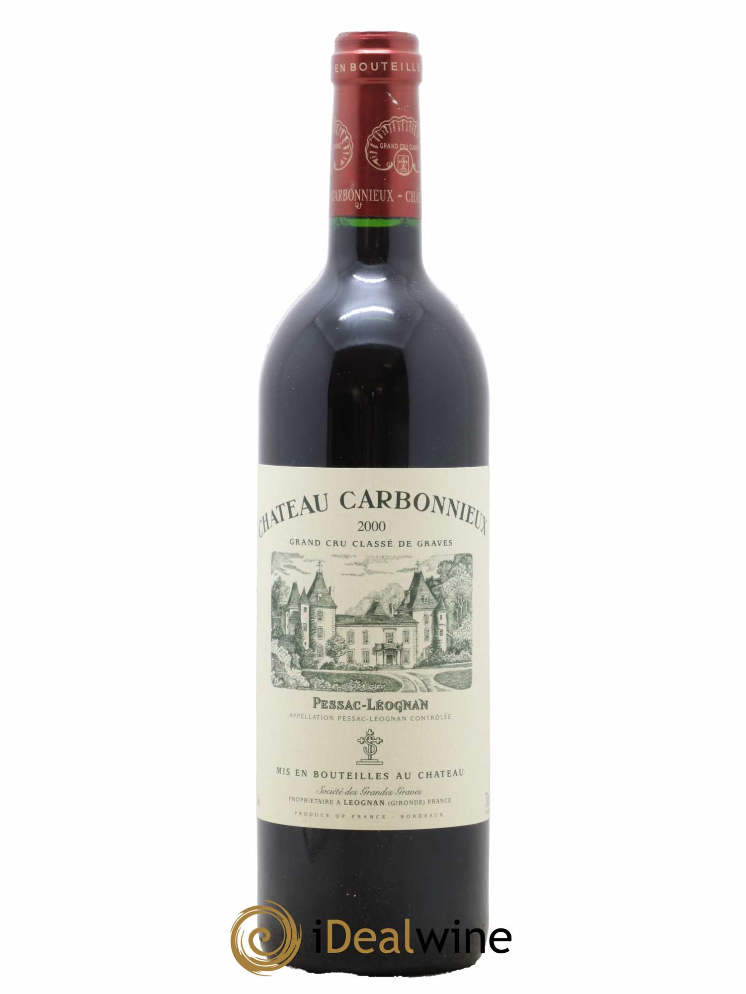 Château Carbonnieux Cru Classé de Graves 2000 - Lot de 1 bouteille - 0