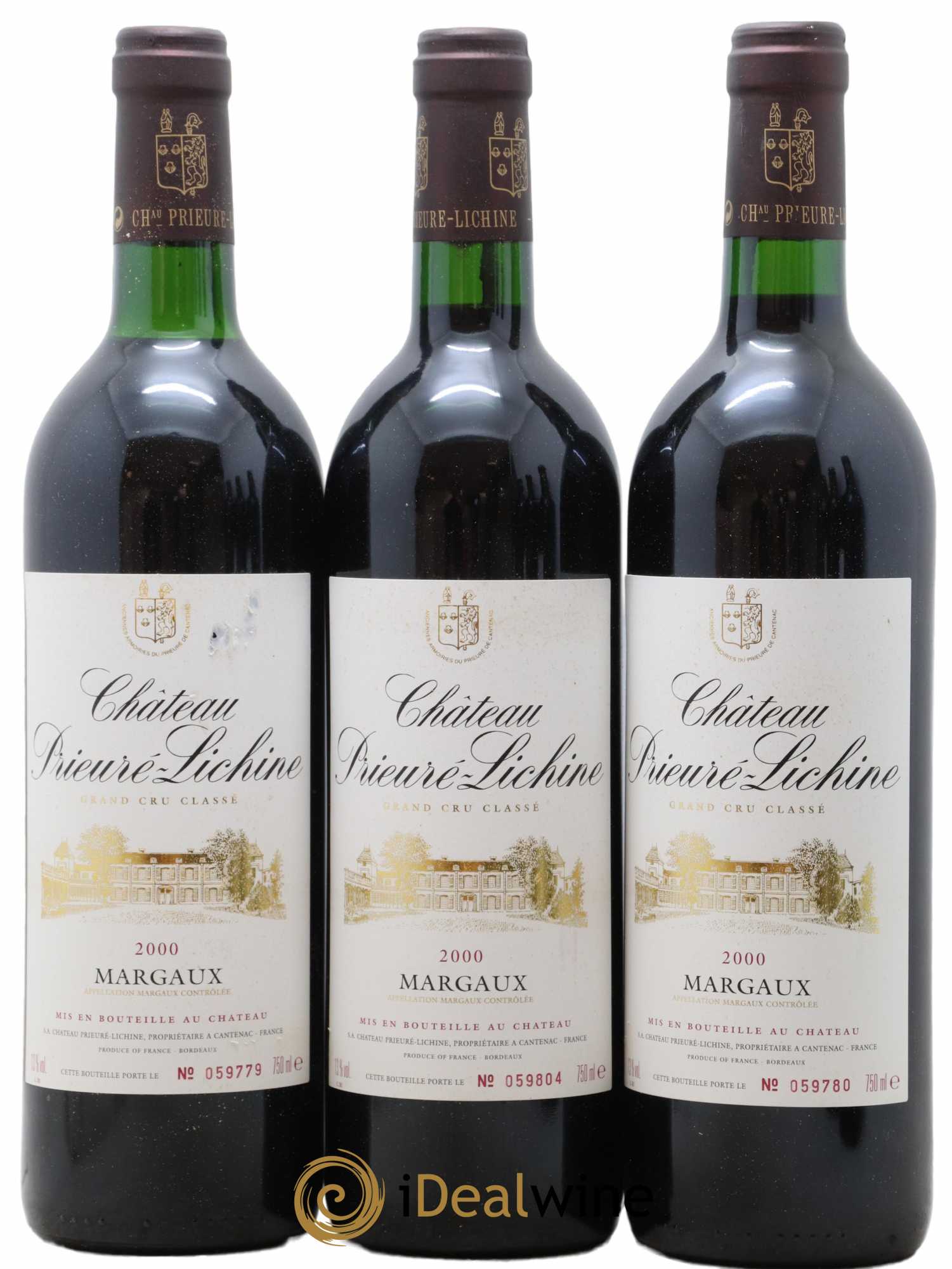Château Prieuré Lichine 4ème Grand Cru Classé 2000 - Lot of 6 bottles - 1