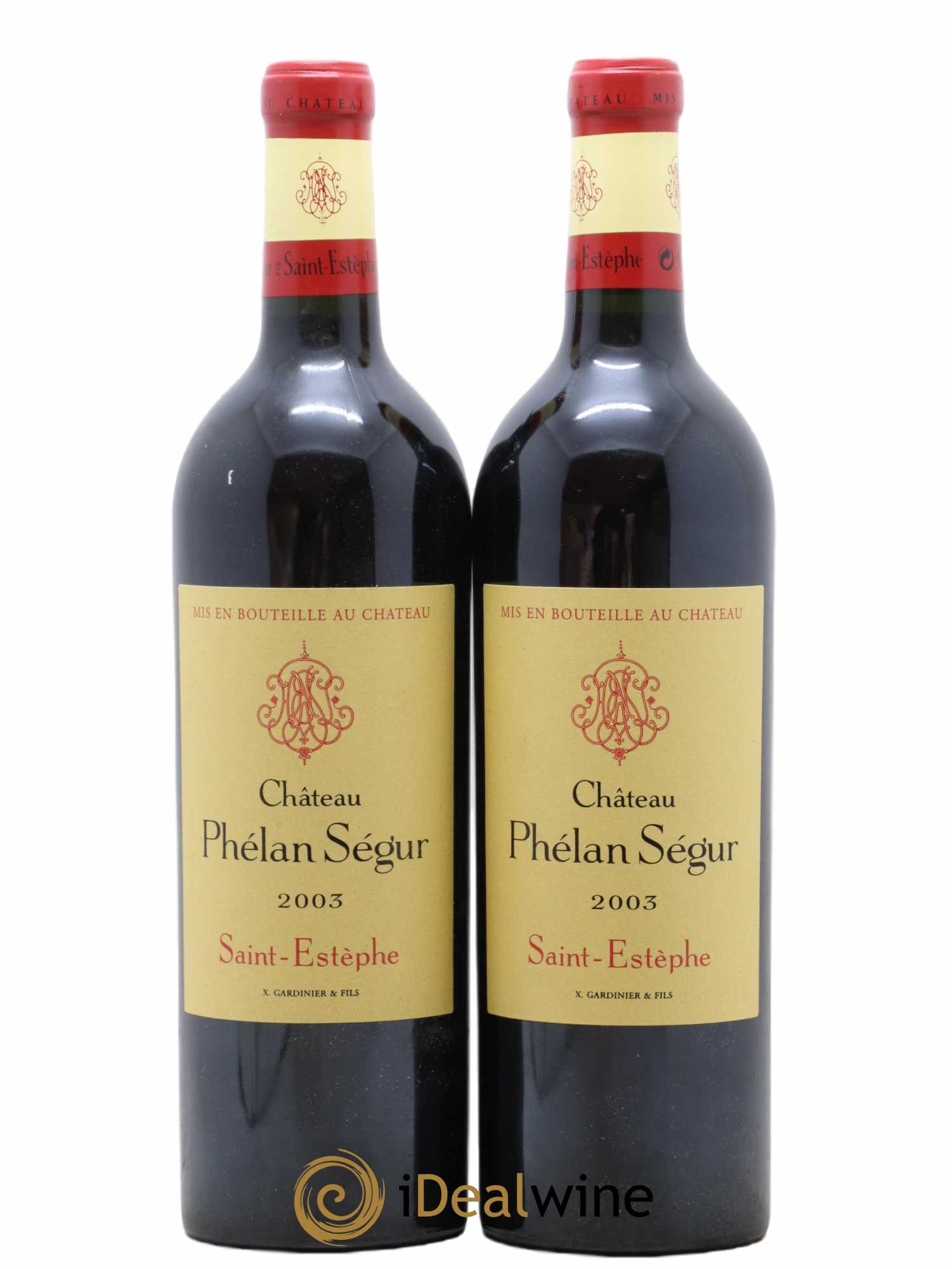 Château Phélan Ségur 2003 - Lot of 2 bottles - 0