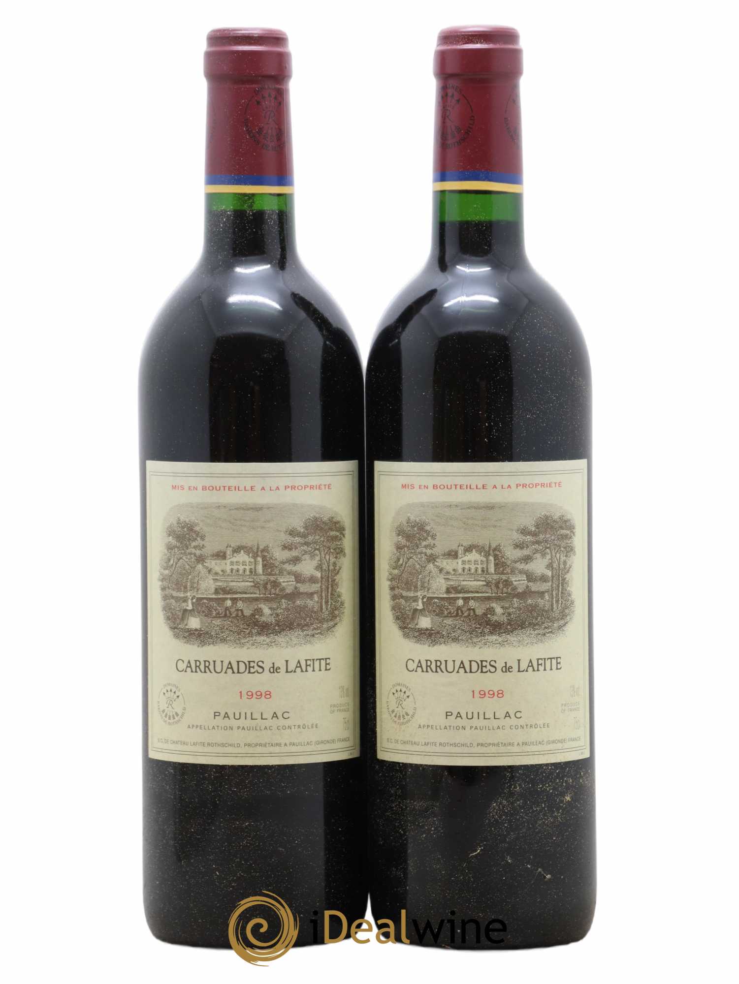 Carruades de Lafite Rothschild Second Vin 1998 - Lot de 2 bouteilles - 0