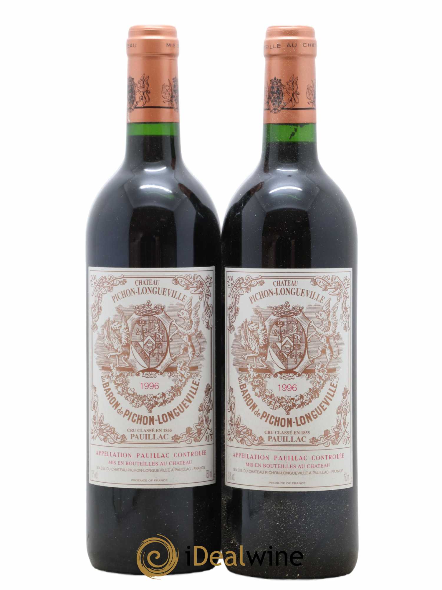 Pichon Longueville Baron 2ème Grand Cru Classé 1996 - Lot de 2 bouteilles - 0