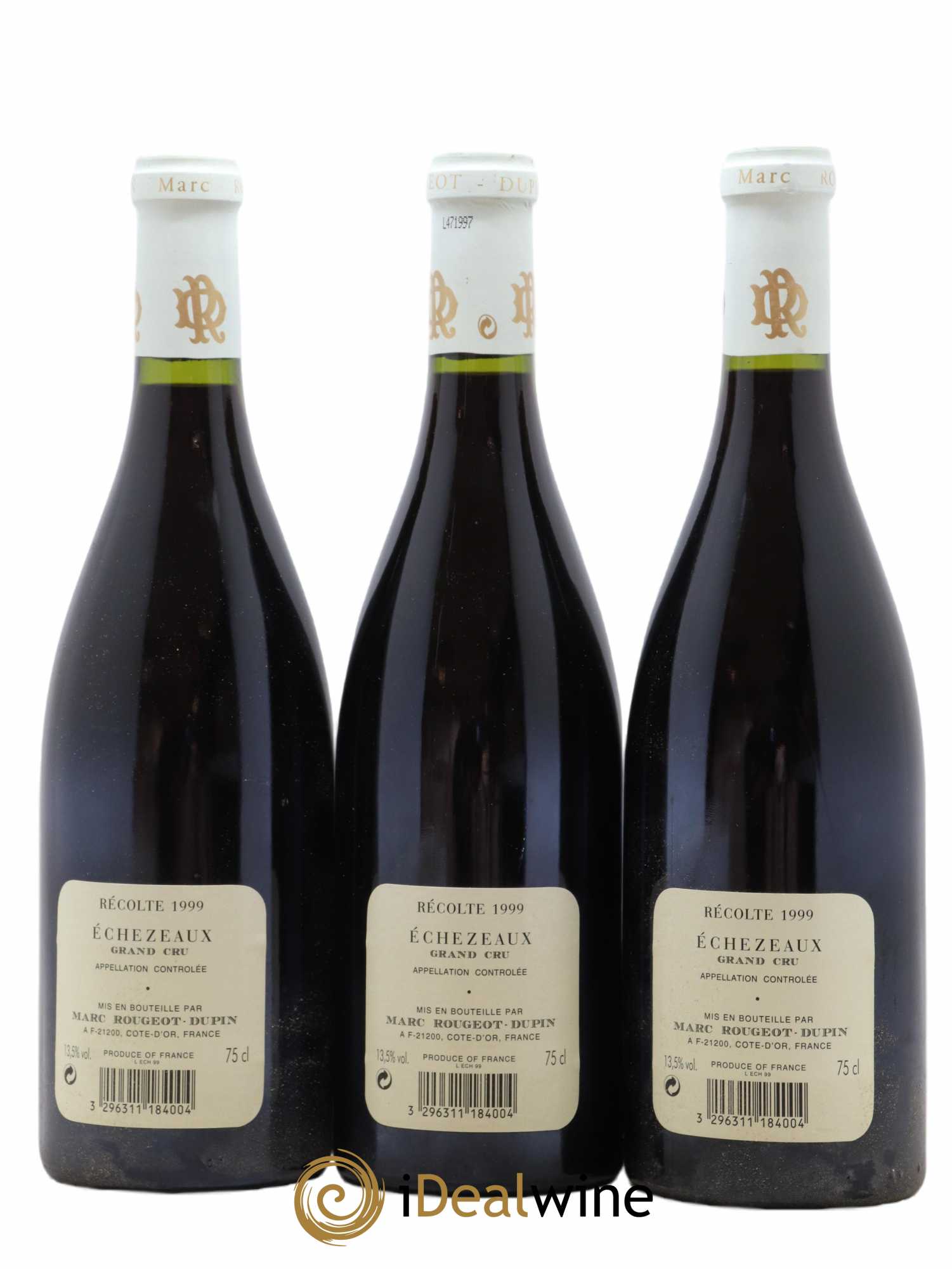 Echezeaux Grand Cru Marc Rougeot-Dupin 1999 - Lotto di 3 bottiglie - 1