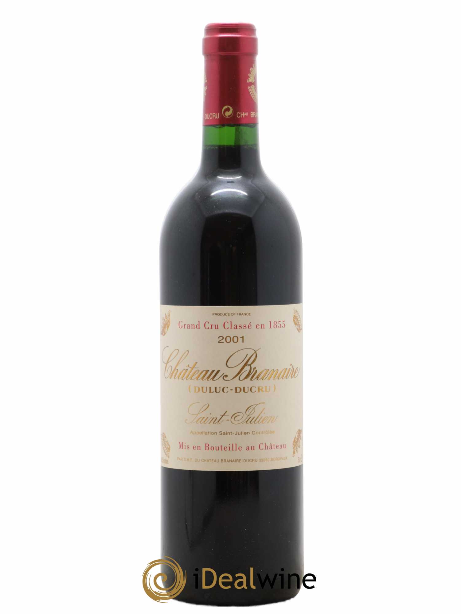 Château Branaire Ducru 4ème Grand Cru Classé 2001 - Lot de 1 bouteille - 0