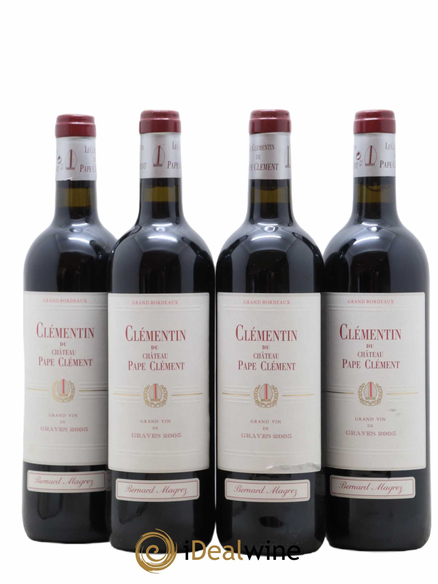 Le Clémentin de Pape Clément Second Vin 2005 - Lot de 4 bouteilles - 0
