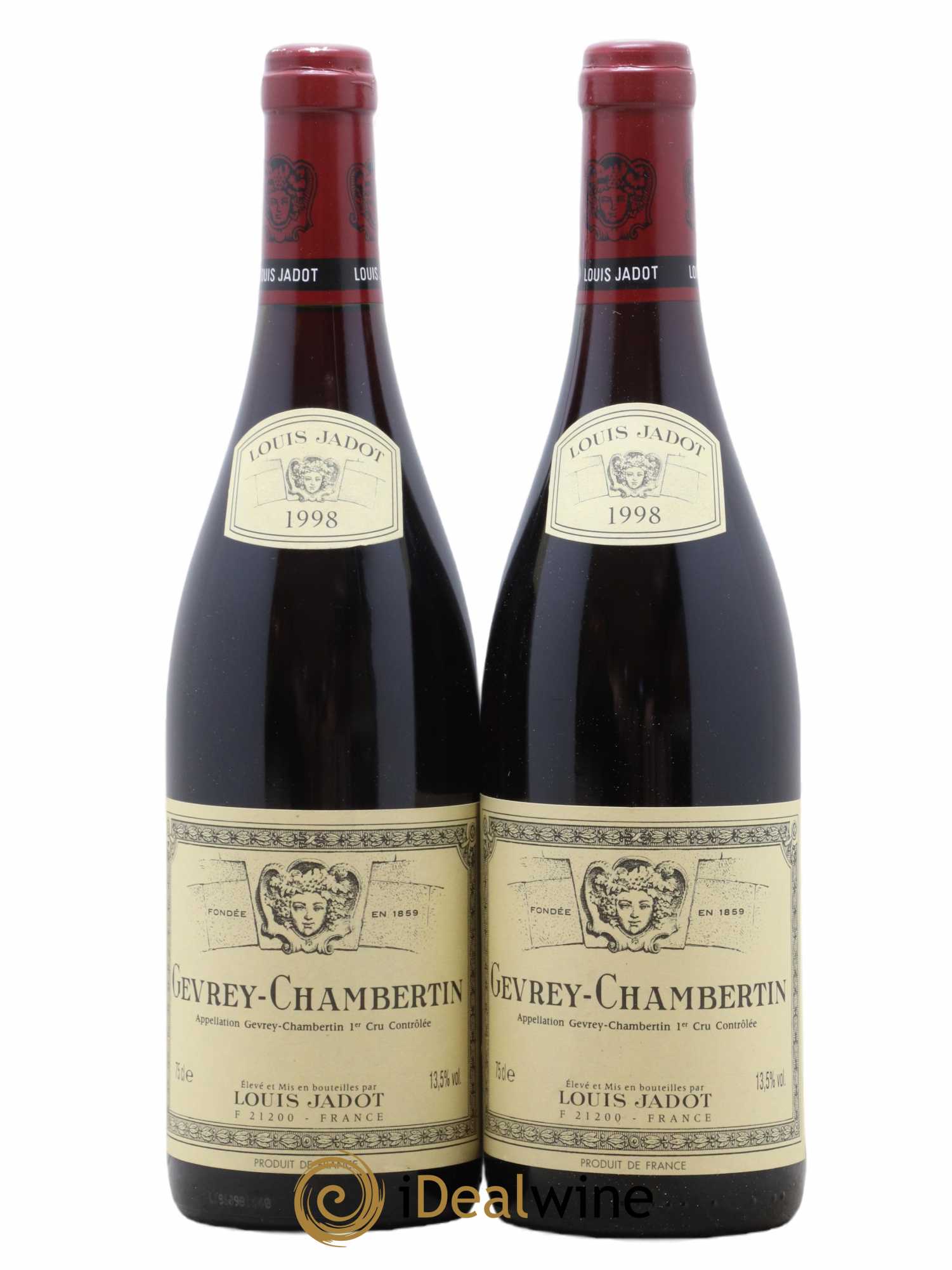 Gevrey-Chambertin Domaine Louis Jadot 1998 - Lot de 2 bouteilles - 0