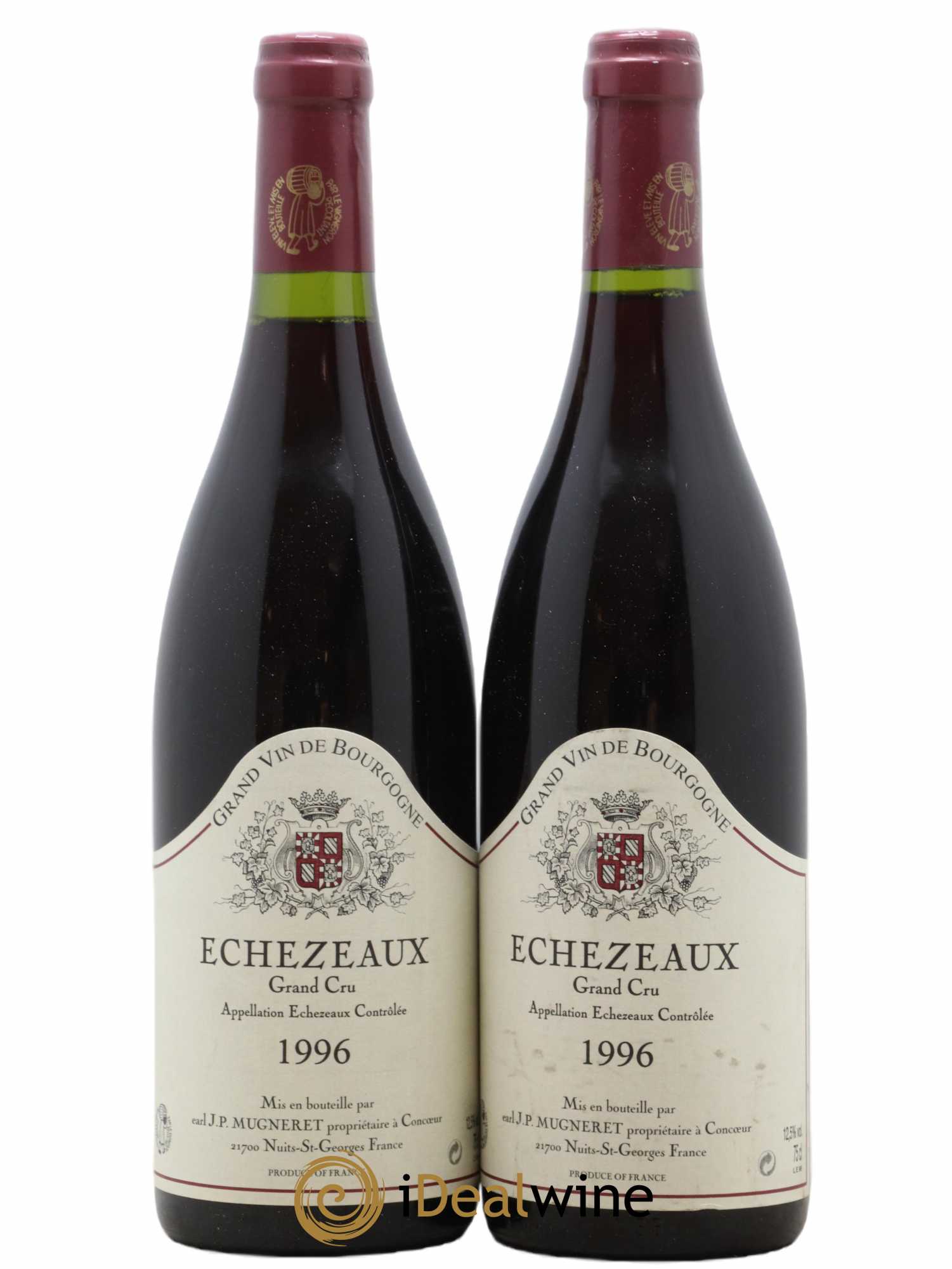 Echezeaux Grand Cru Domaine Jean-Pierre Mugneret 1996 - Lot de 2 bouteilles - 0