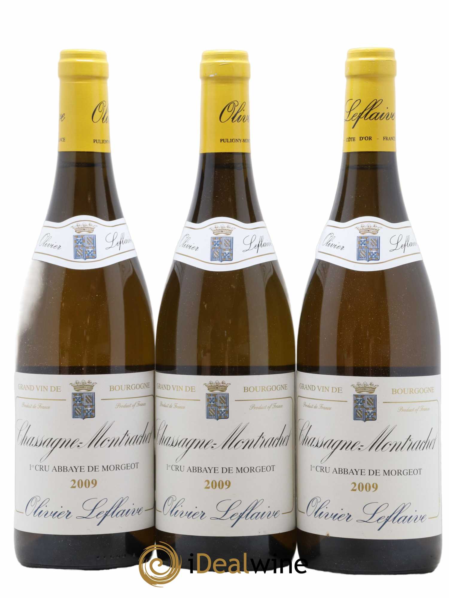 Chassagne-Montrachet 1er Cru Abbaye de Morgeot Olivier Leflaive 2009 - Lot de 3 bouteilles - 0