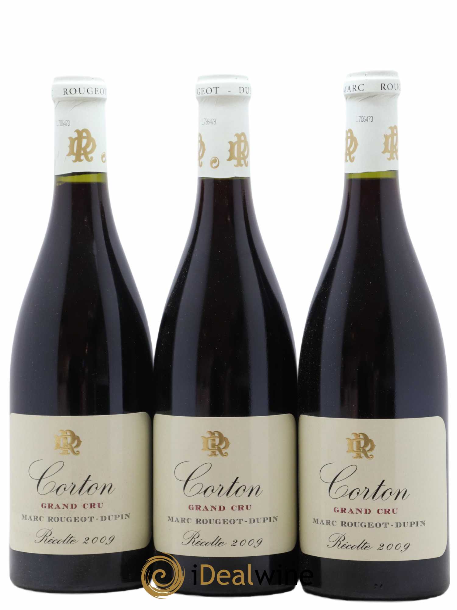 Corton Grand Cru Marc Rougeot-Dupin 2009 - Lot de 3 bouteilles - 0
