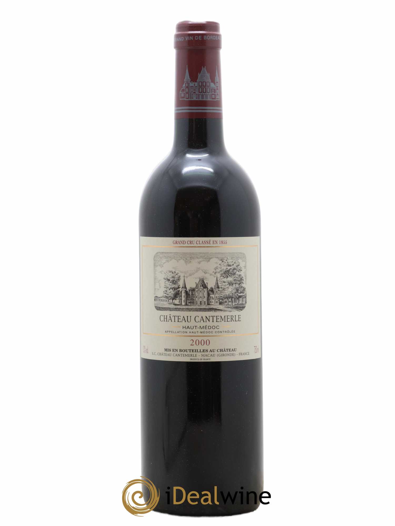 Château Cantemerle 5ème Grand Cru Classé 2000 - Lot de 1 bouteille - 0