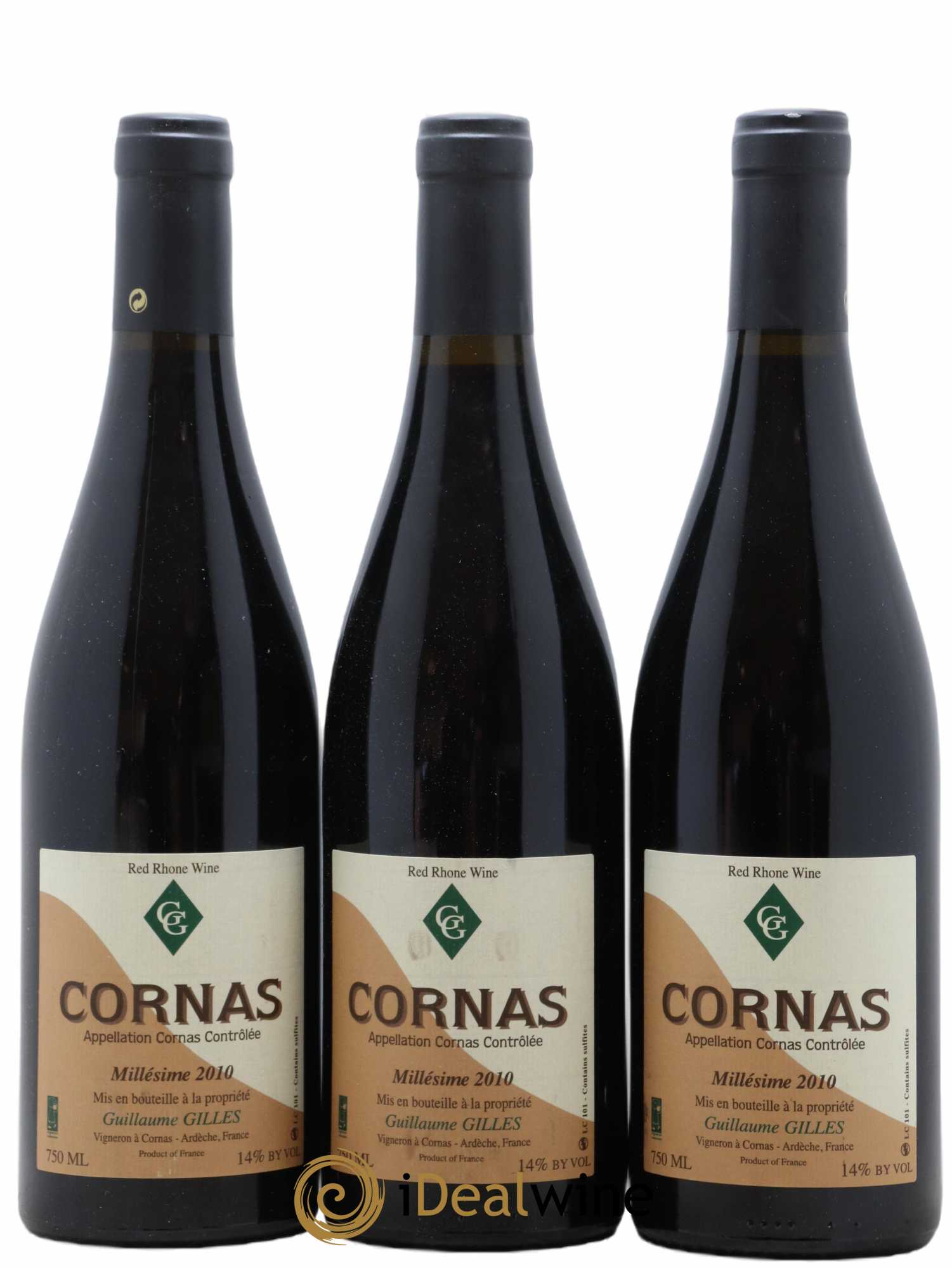 Cornas Guillaume Gilles (Domaine) 2010 - Lot de 3 bouteilles - 0