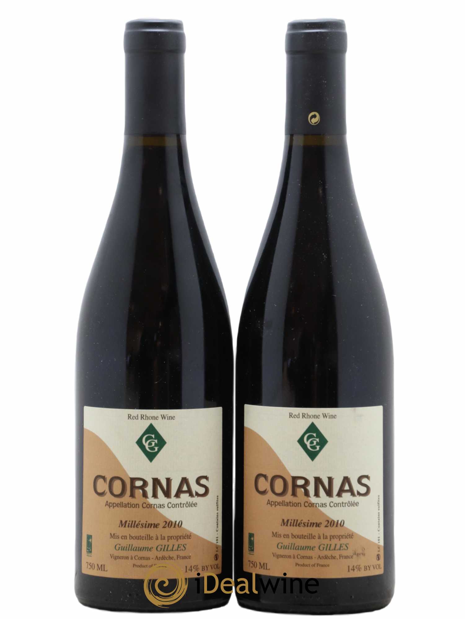 Cornas Guillaume Gilles (Domaine) 2010 - Lot de 2 bouteilles - 0