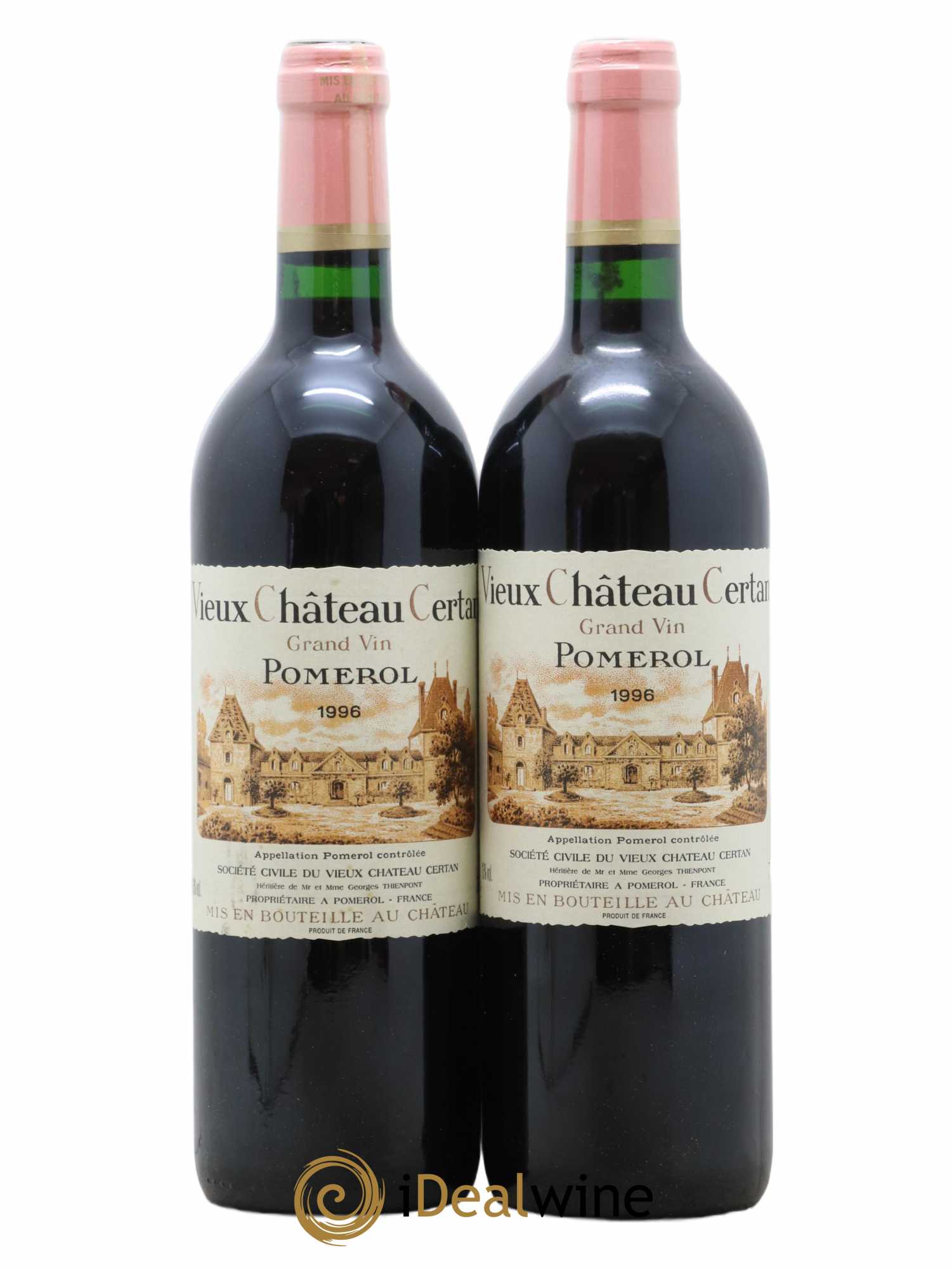 Vieux Château Certan 1996 - Lot de 2 bouteilles - 0