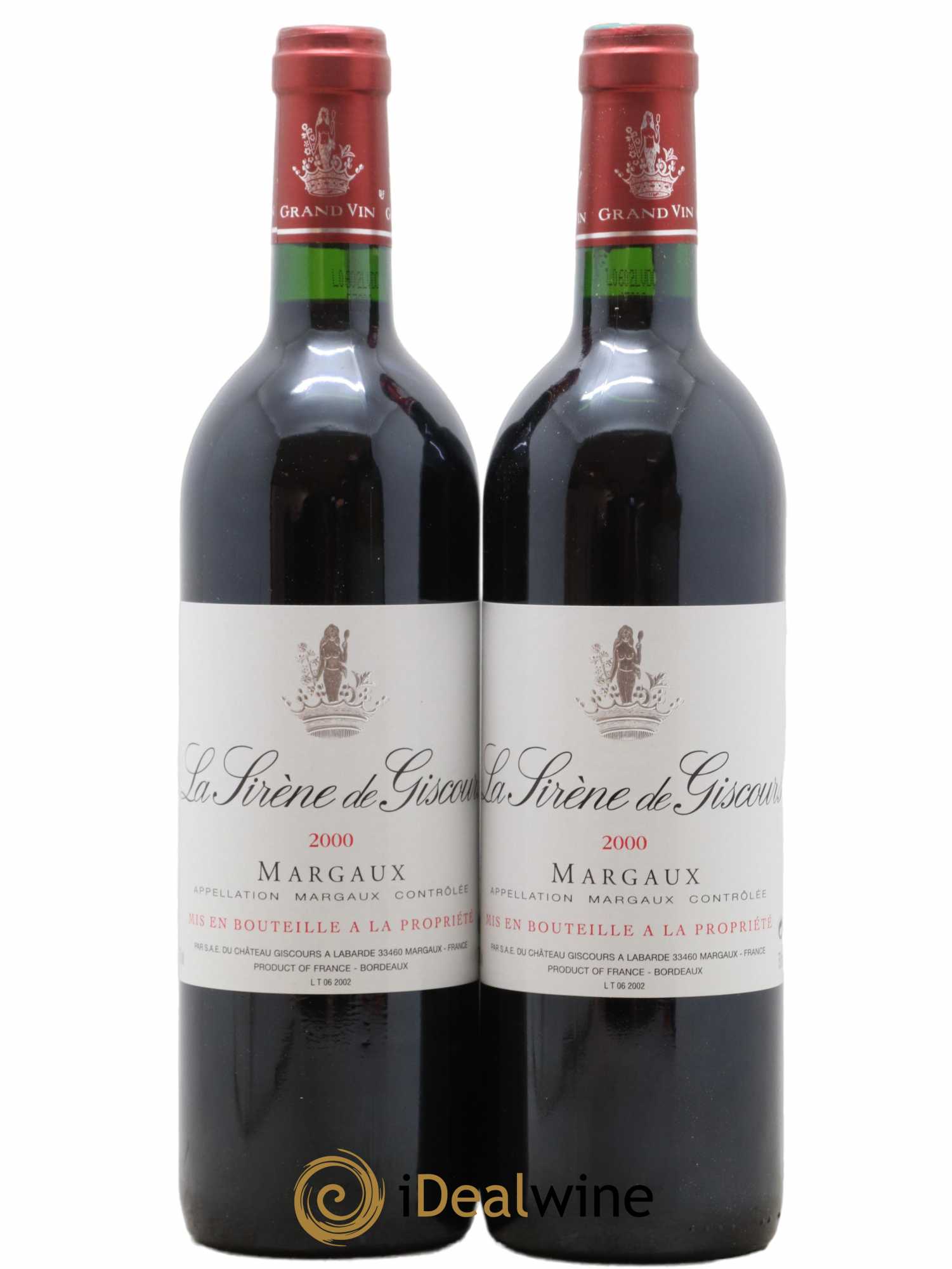 La Sirène de Giscours 2000 - Lot of 2 bottles - 0