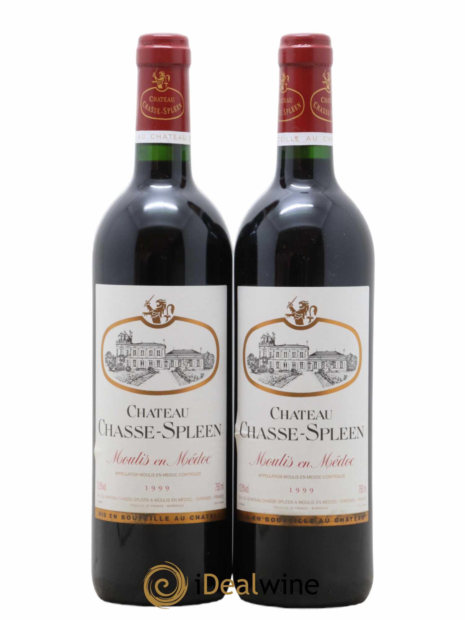 Château Chasse Spleen 1999 - Lot de 2 bouteilles - 0