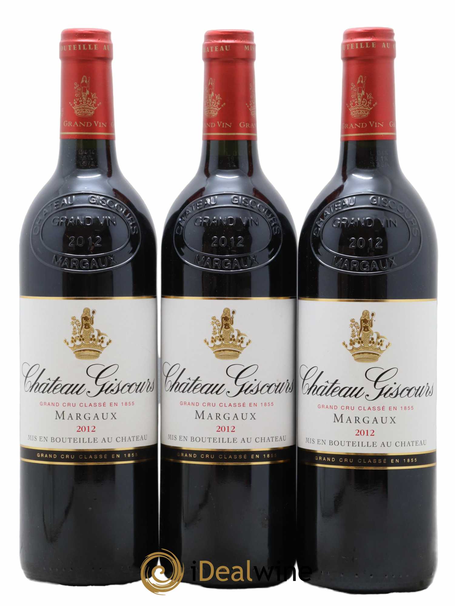 Château Giscours 3ème Grand Cru Classé 2012 - Lot de 3 bouteilles - 0