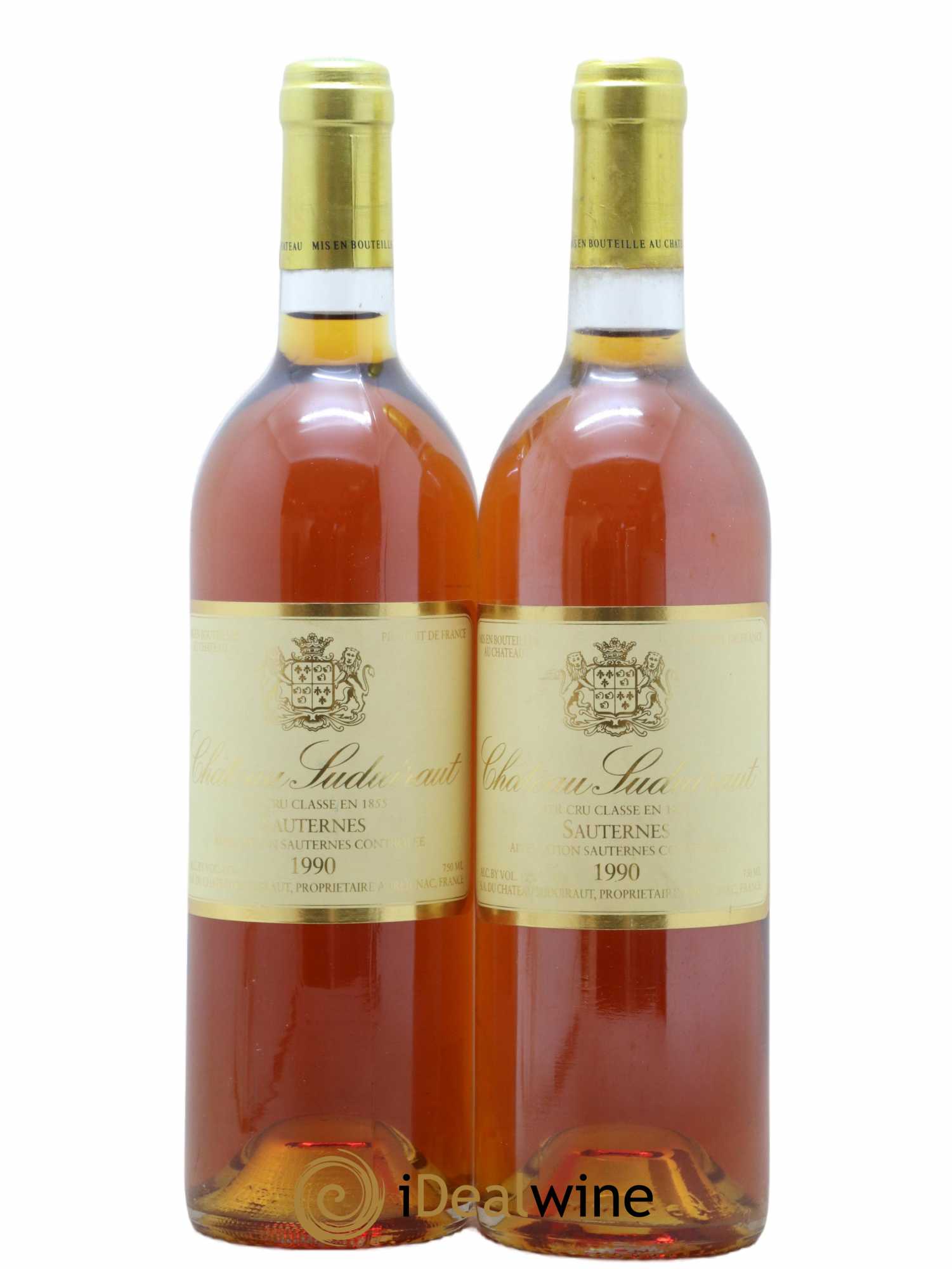 Château Suduiraut 1er Grand Cru Classé 1990 - Lot de 2 bouteilles - 0